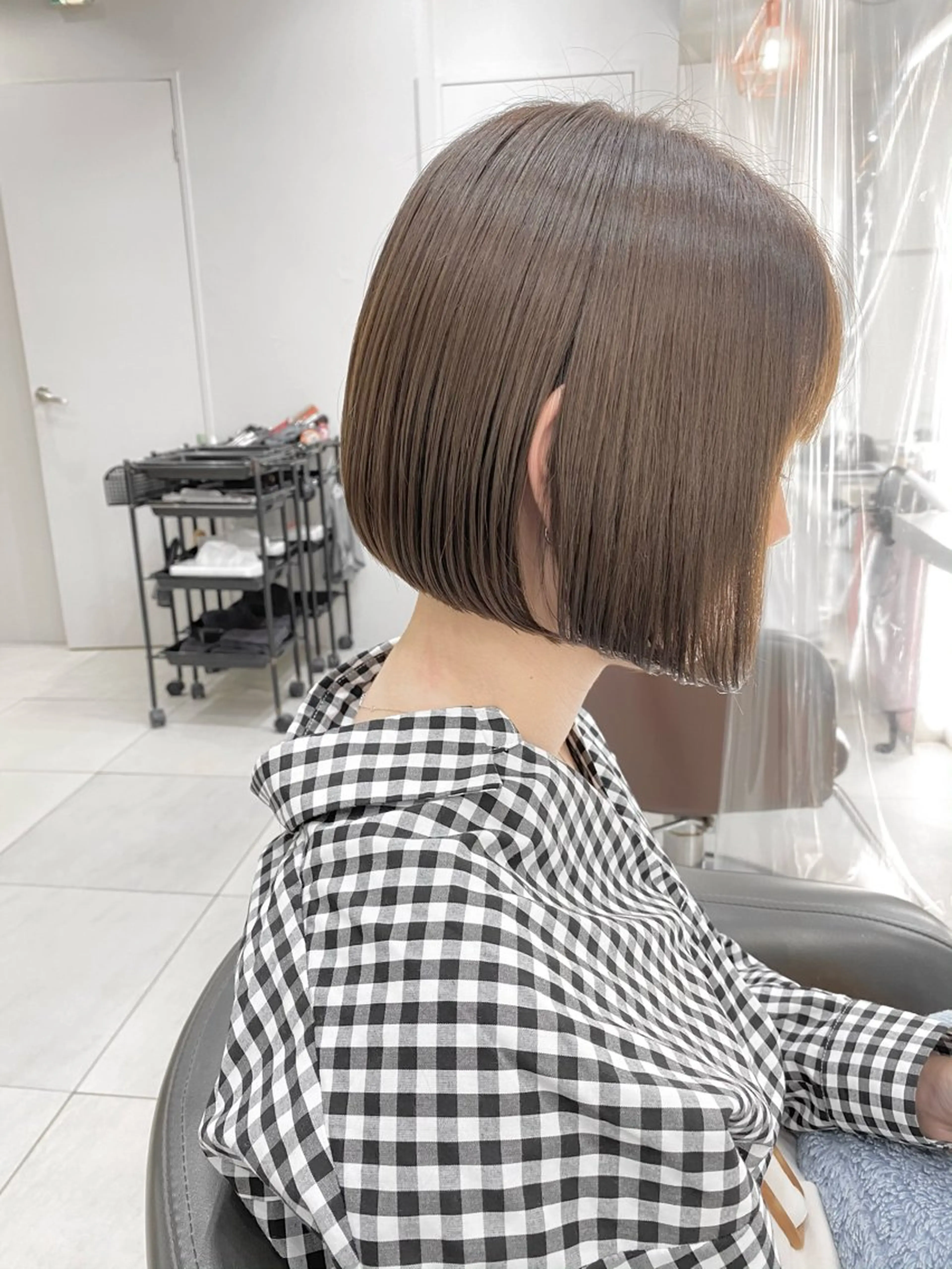 ショート カラー ボブ ボブ/レイヤー /植原健太のヘアスタイル