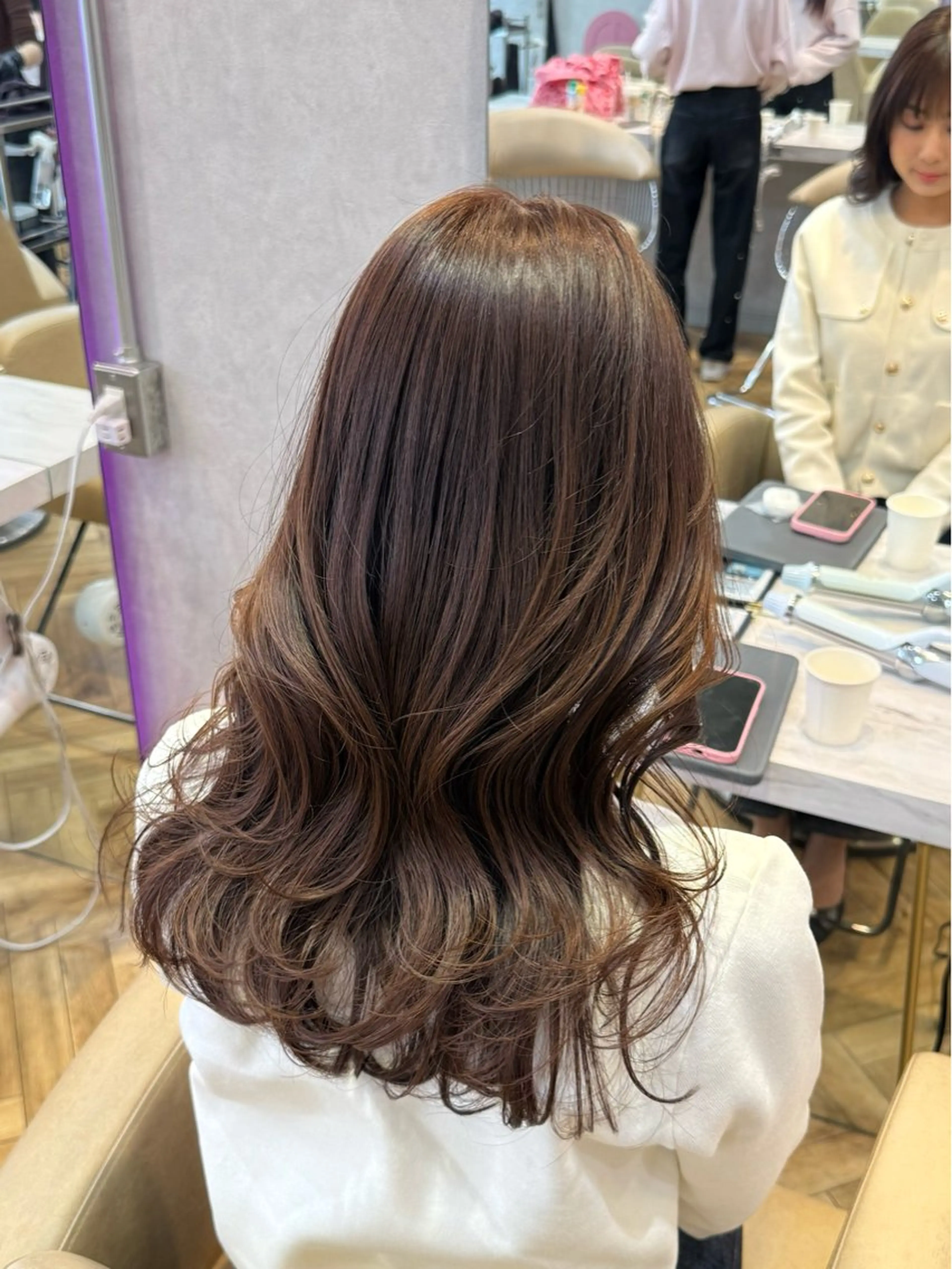 セミロング 韓国風ヘア 韓国ヘア/艶髪/ 透明感カラー/つぐみのヘアスタイル