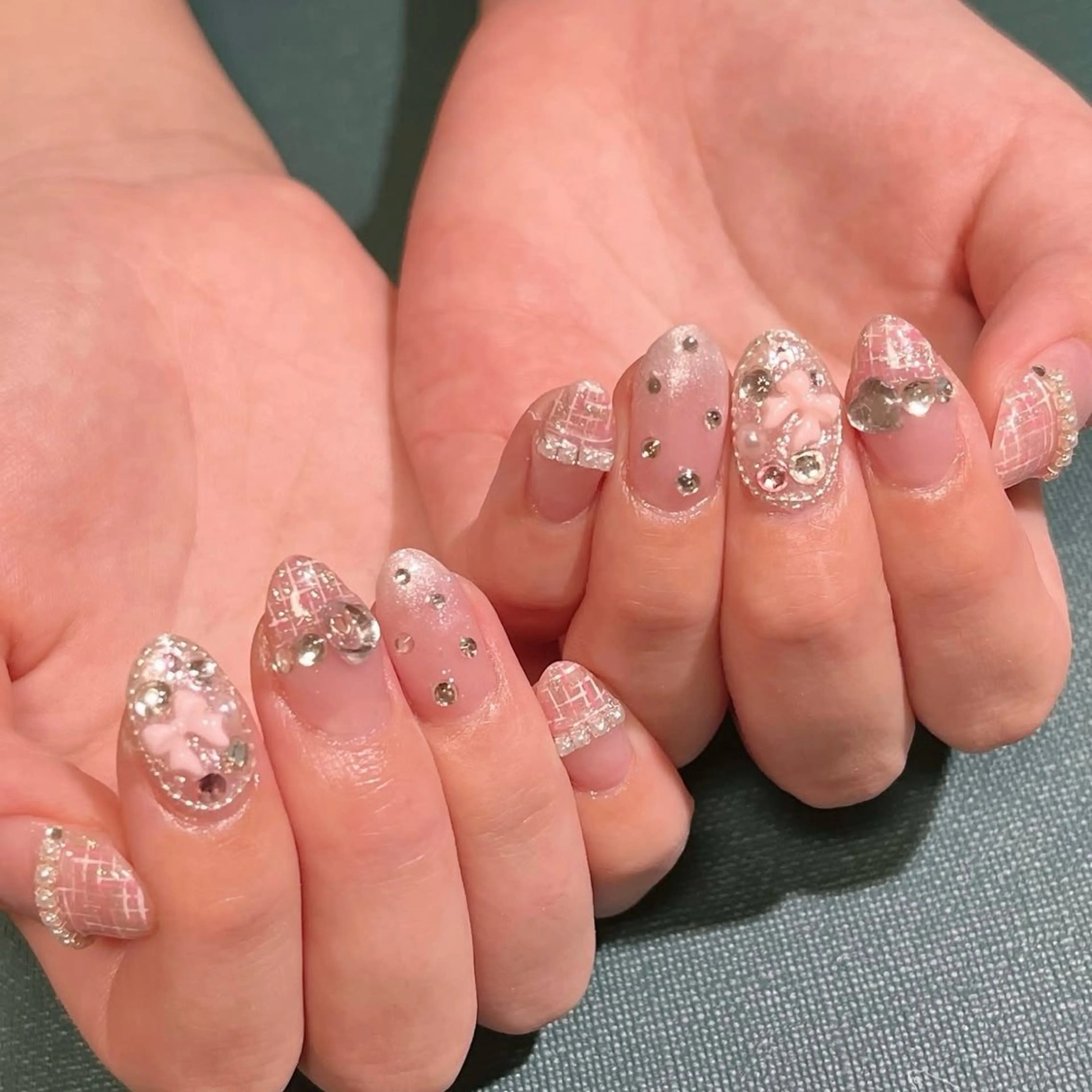 ネイル ツイードネイル ハンドネイル nail salon JIMS【じむ】のネイルデザイン