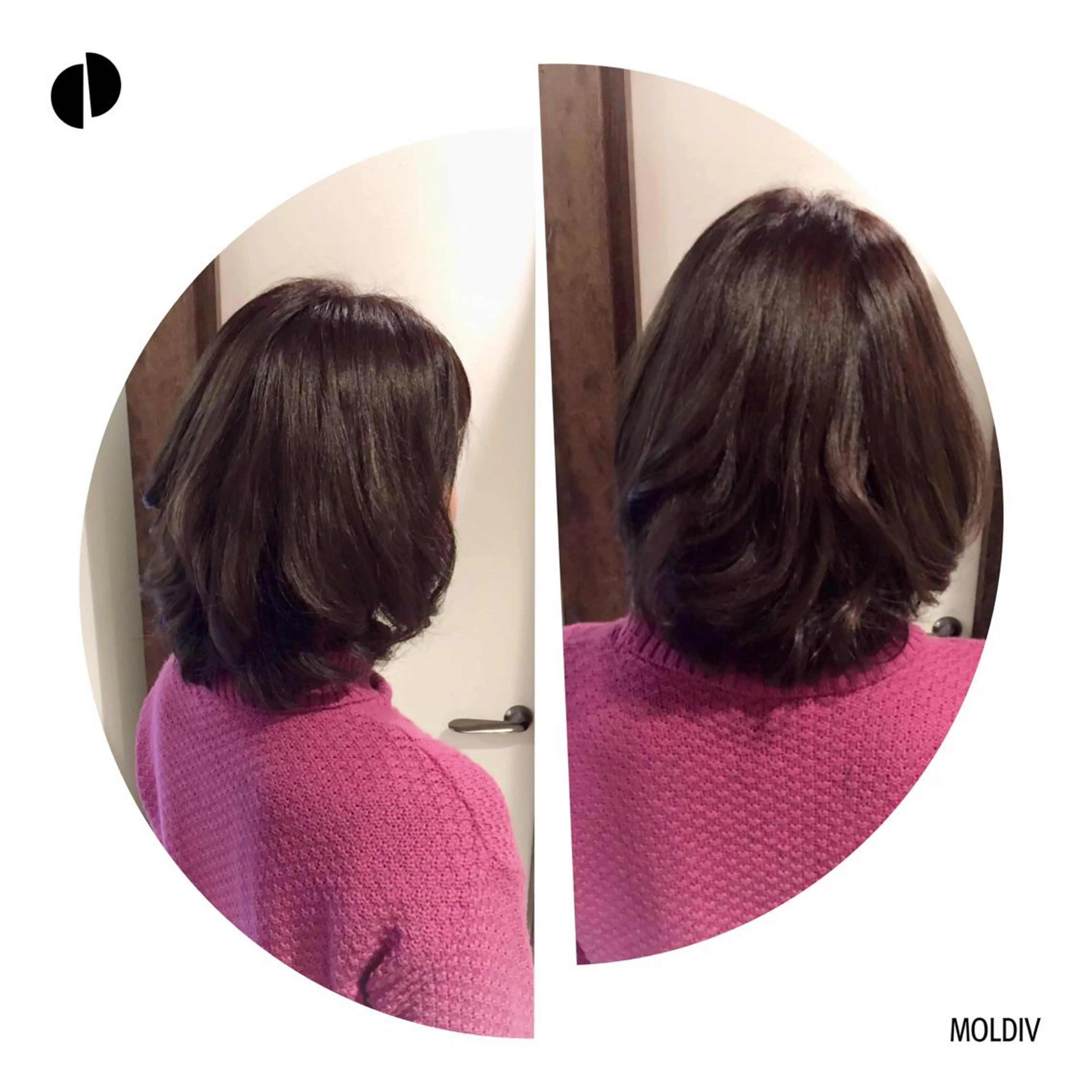 ミディアム セミロング カラー ブルーカラー ネイビーカラー ✨縮毛矯正✨髪質改善 ナカシマ ユミのヘアスタイル