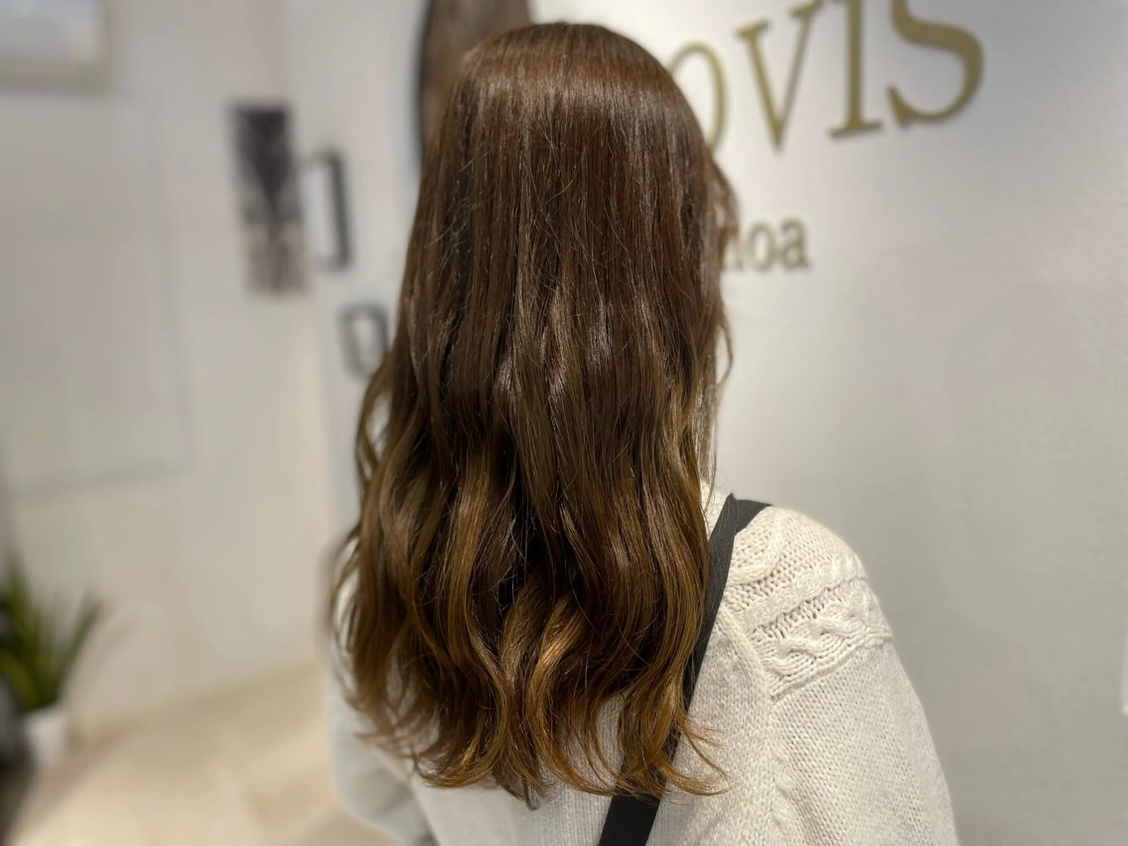 ロング ヘアカラー トリートメント NANA🍊/熊谷 /縮毛矯正/髪質改善のヘアスタイル