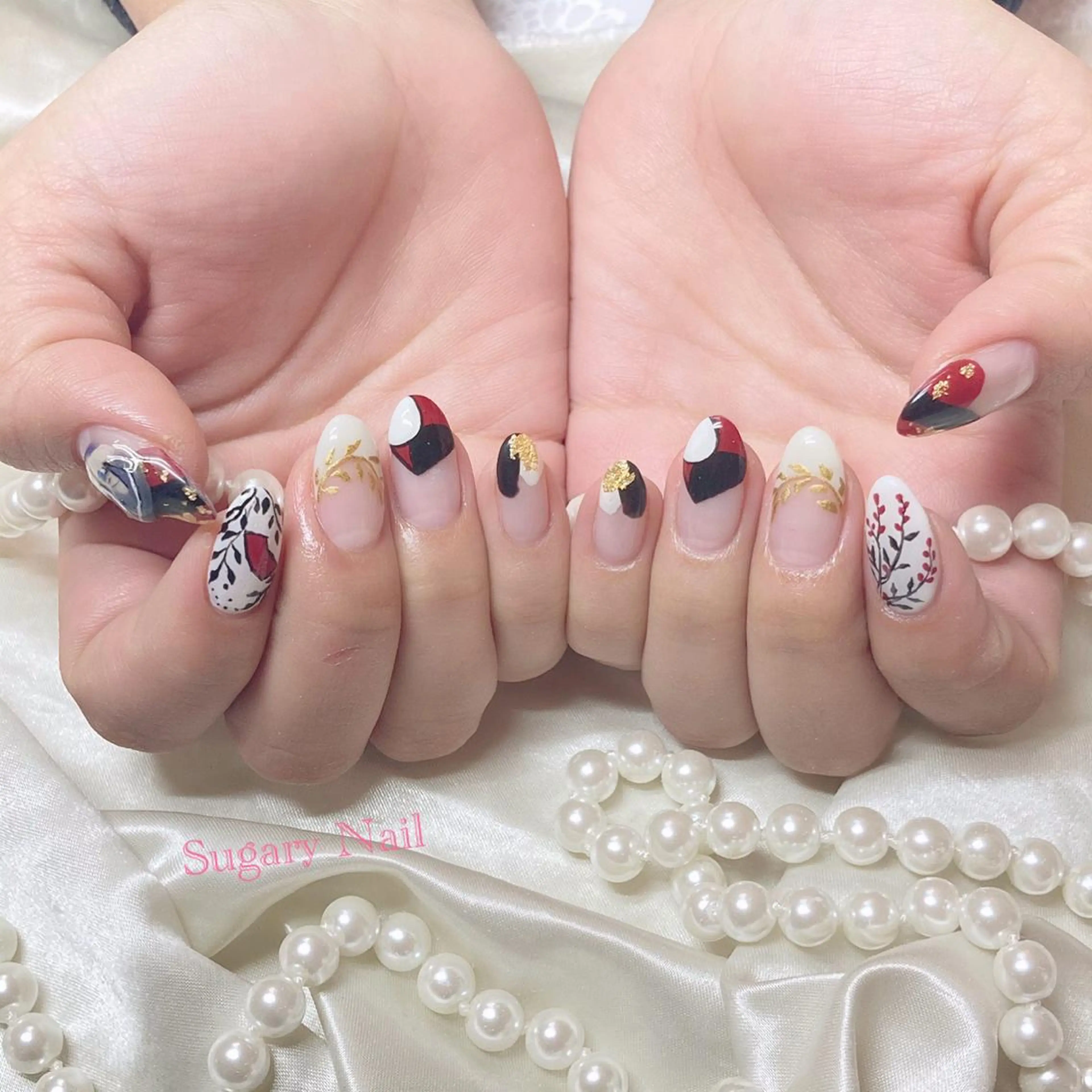 ネイル アートネイル ハンドネイル SugaryNail Rinaのネイルデザイン