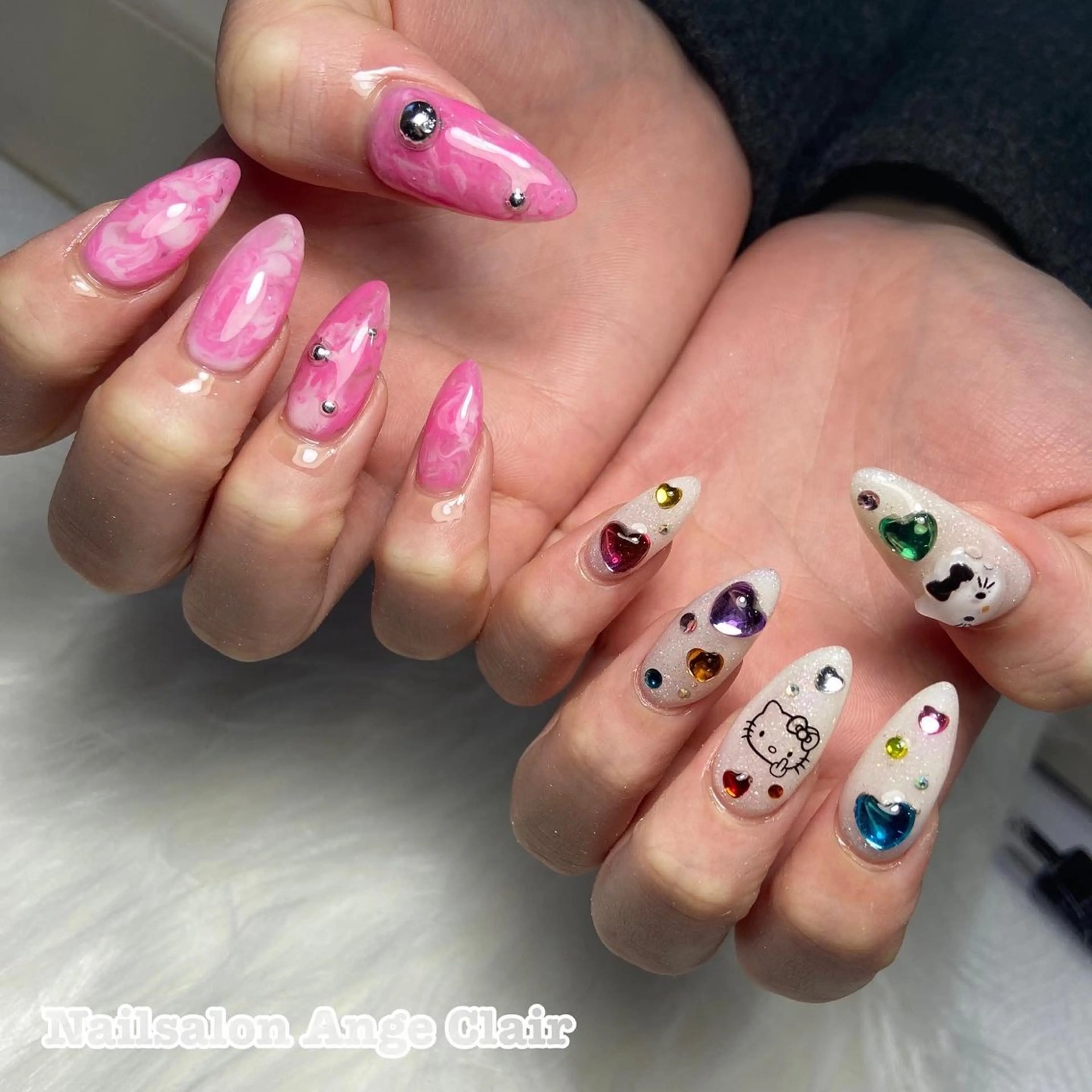 【他店オフ無料】アート6本＋ワンカラー or グラデーションの写真