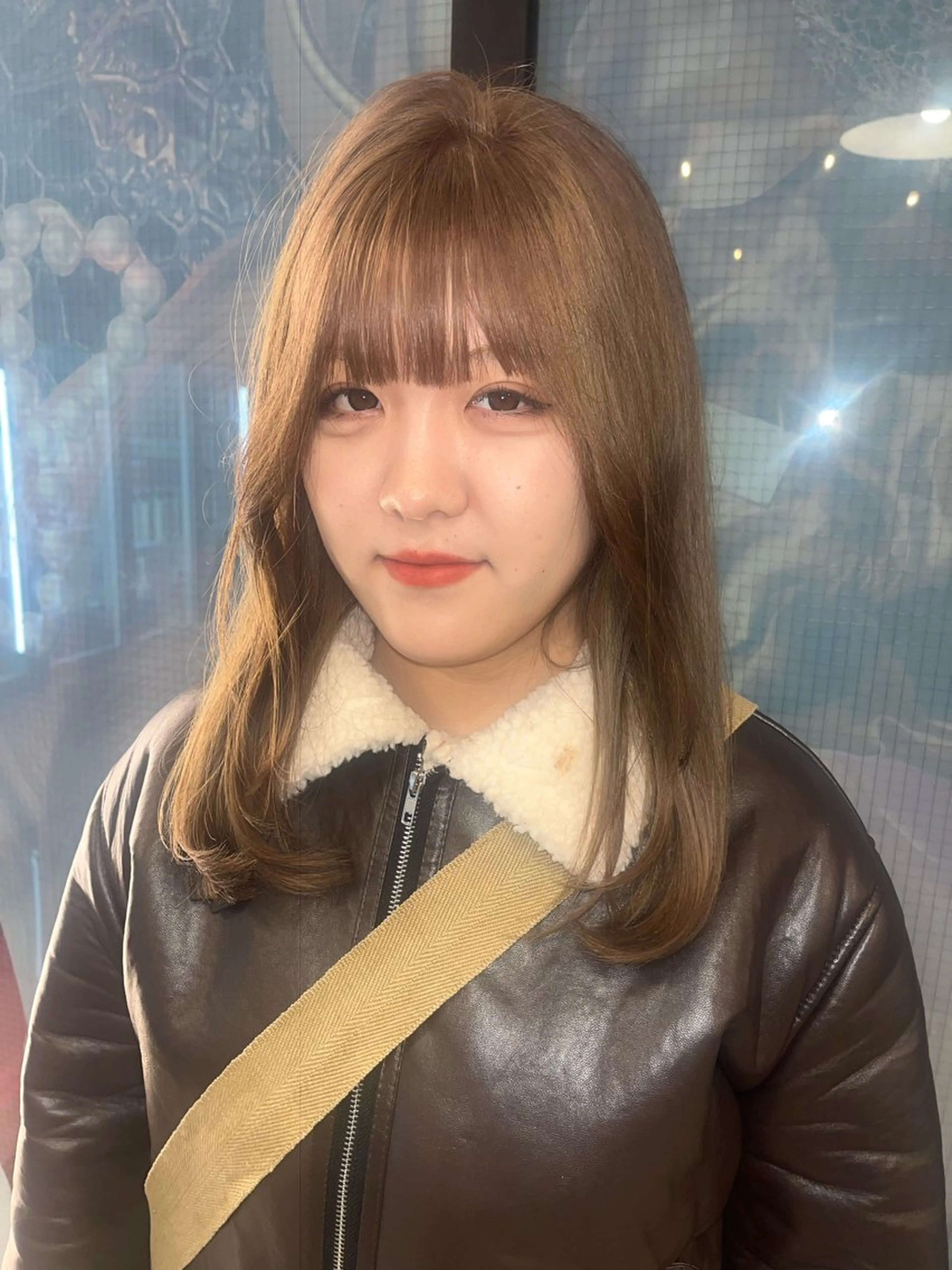 セミロング カラー ヘアアレンジ ヘアカラー @kyoniyy KYONIのヘアスタイル