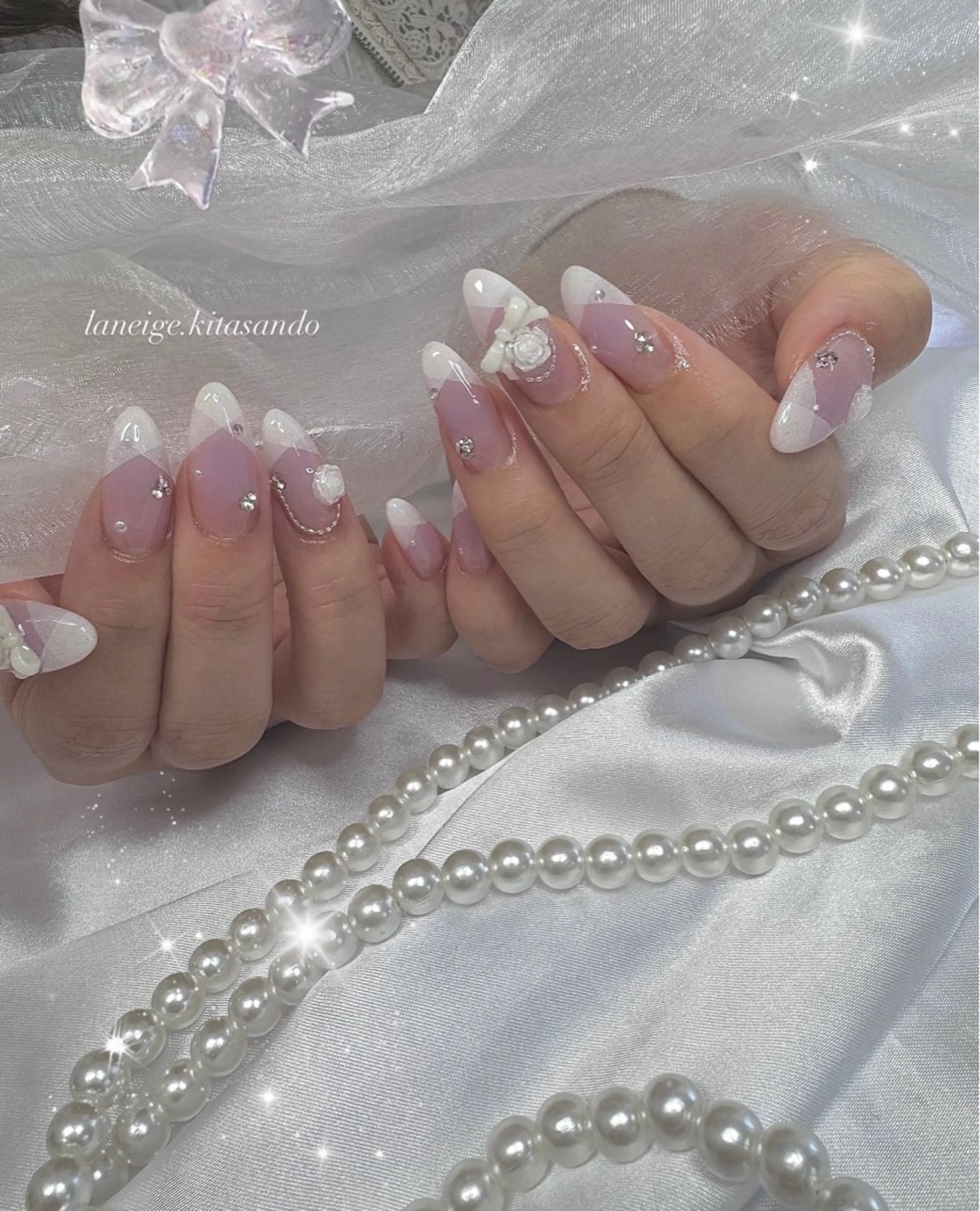 ネイル ハンドネイル La neige* yuki 🥯🍑のネイルデザイン