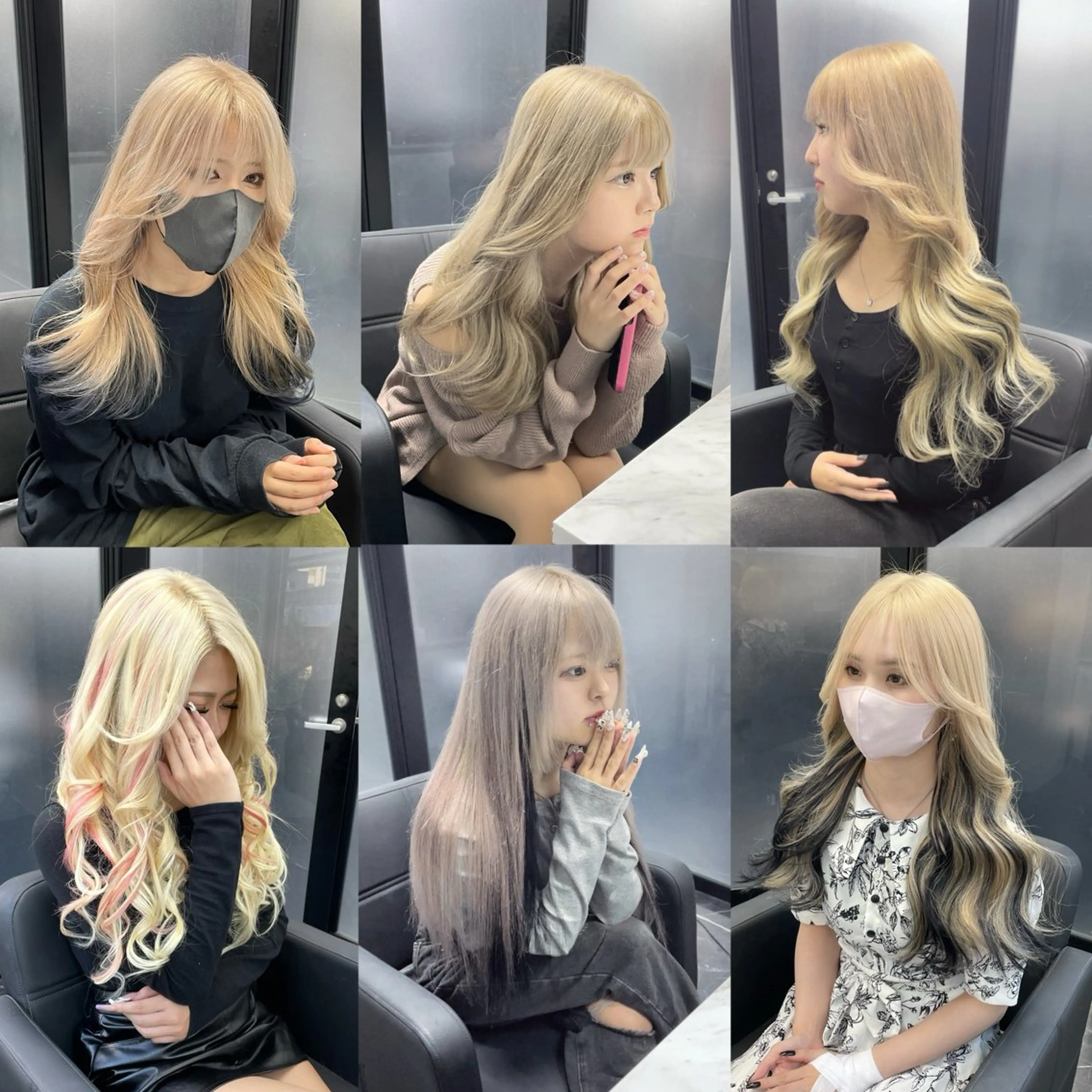 ロング カラー ヘアカラー エクステ エクステ🩵ブリーチ 韓国ヘア🩵KAEのヘアスタイル