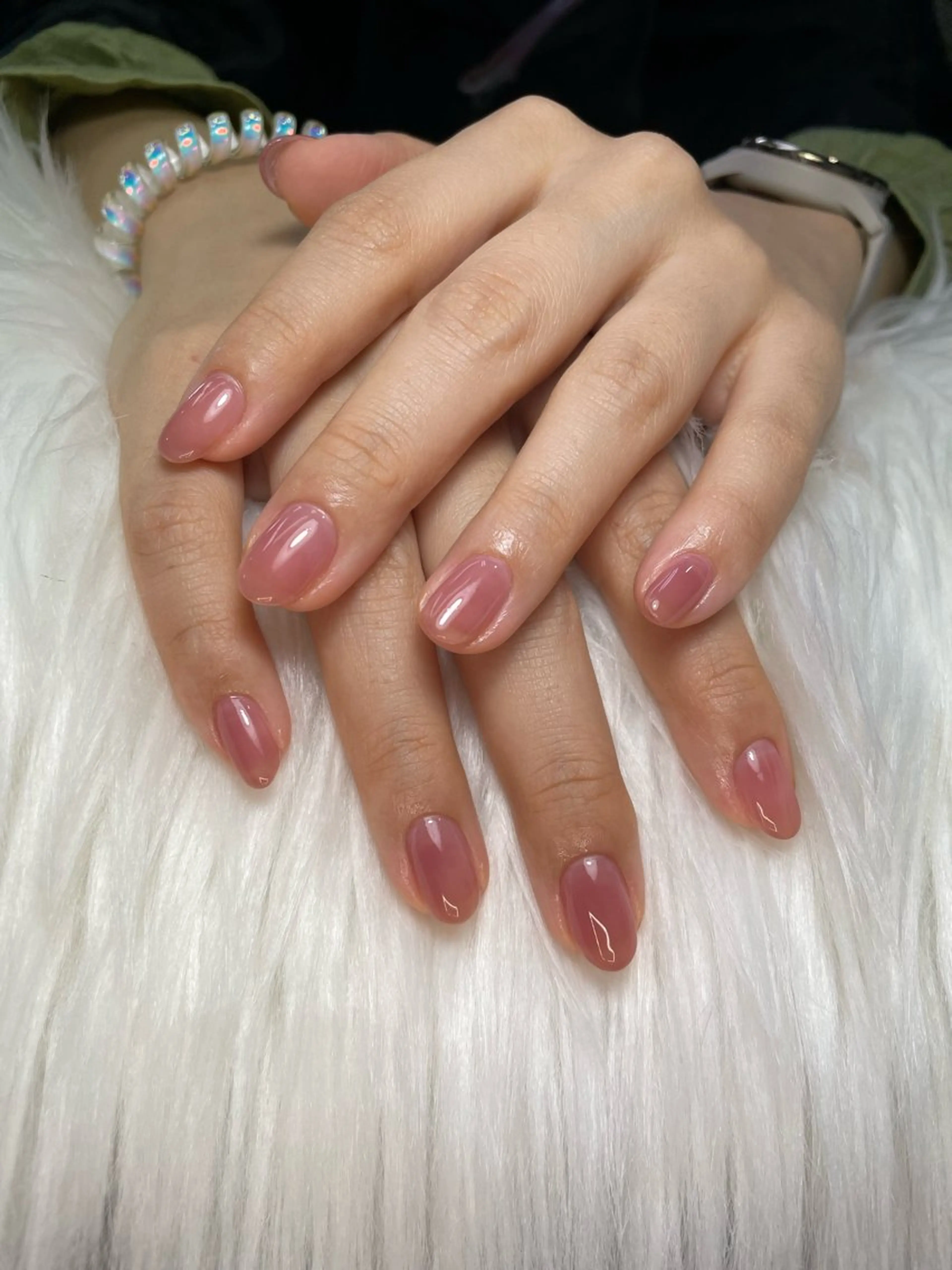 ネイル オフィスネイル ワンカラーネイル ハンドネイル ハンドケア 美容室るーじゅ所属・美容室 るーじゅ/しいの木台のマツエク・マツパデザイン