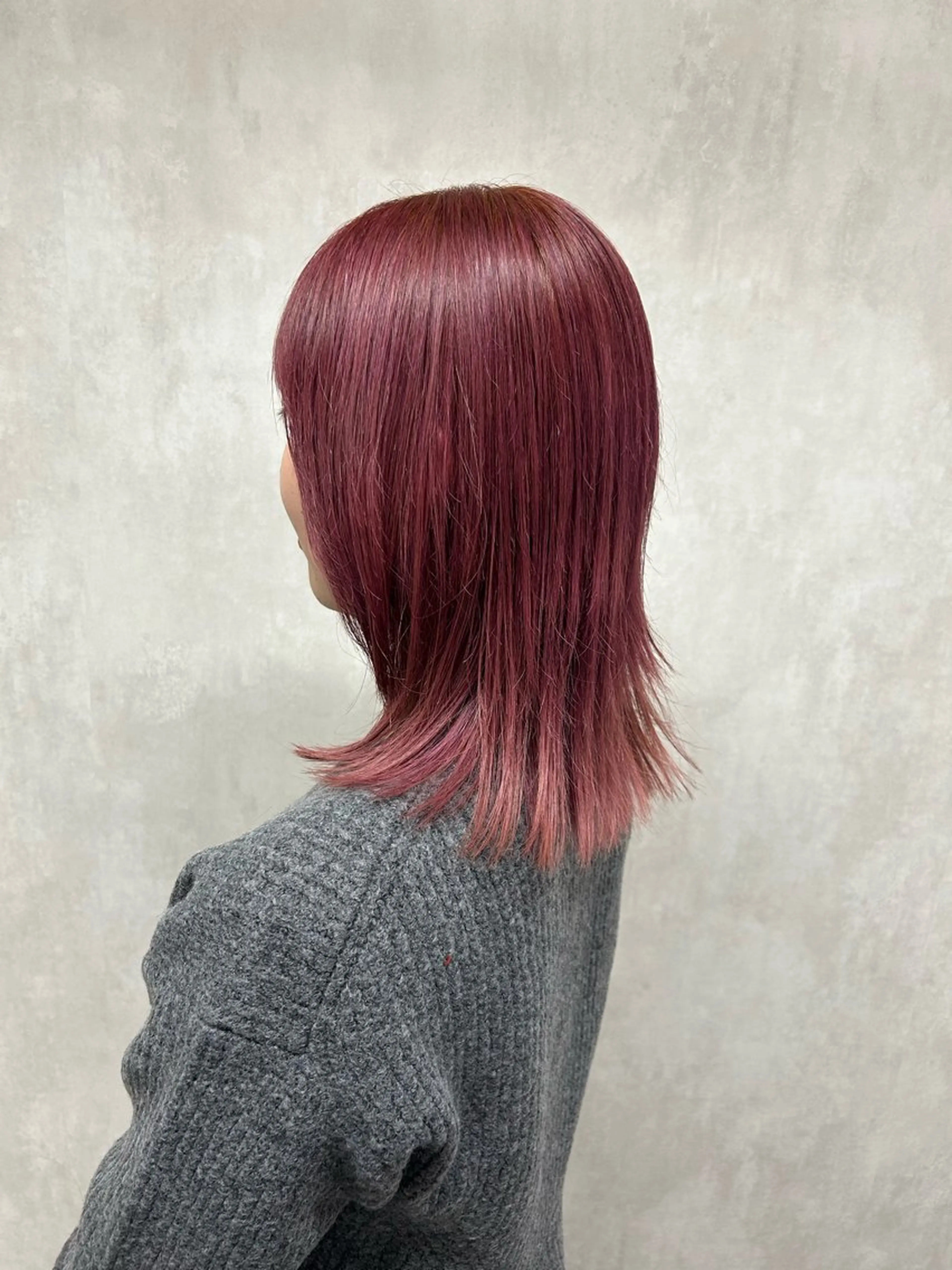 セミロング カラー ヘアカラー トリートメント ウプ🦋marina takeuchiのヘアスタイル