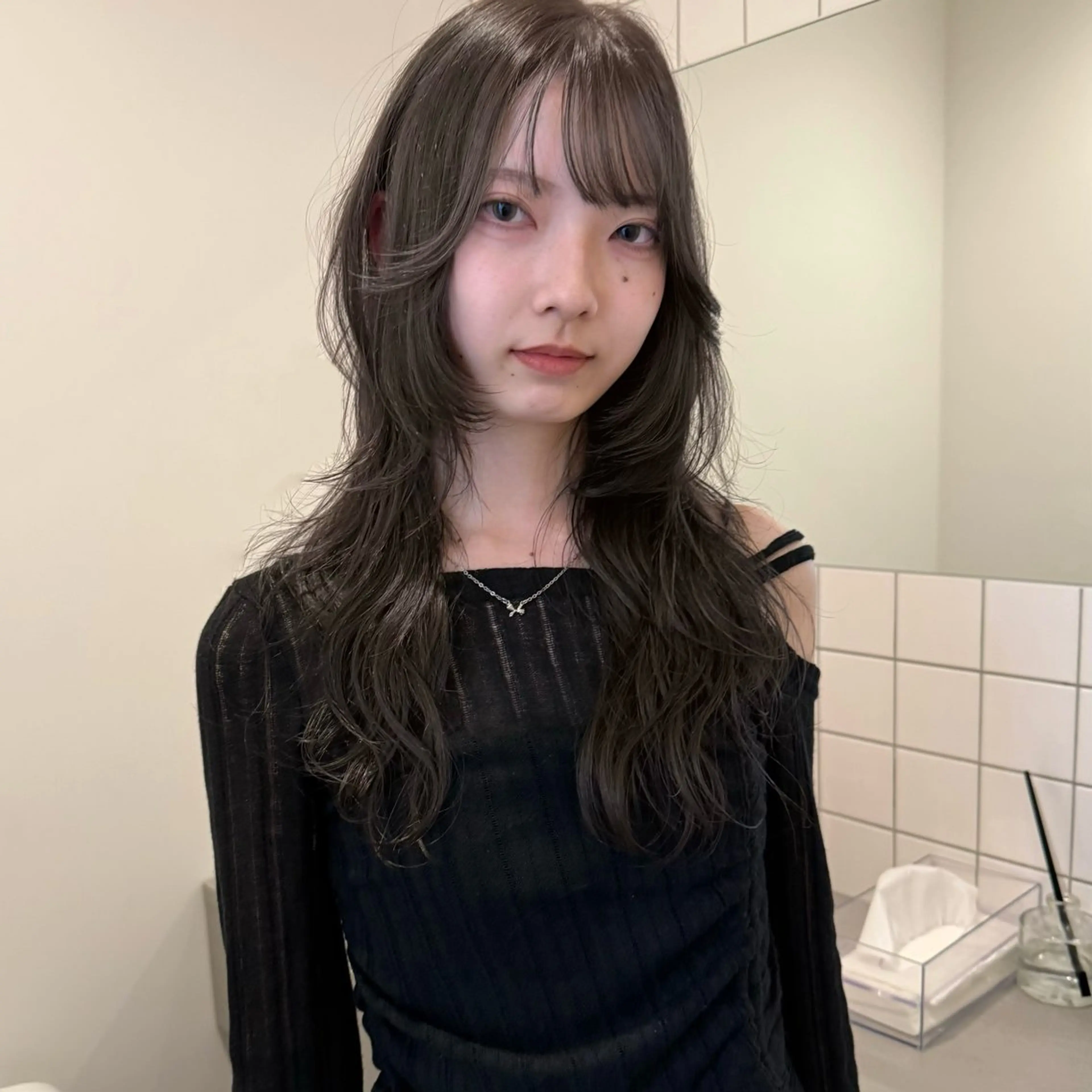 ロング カラー レイヤーカット ヘアカラー 舟橋耀/ブリーチカラ ー/レイヤーカットのヘアスタイル