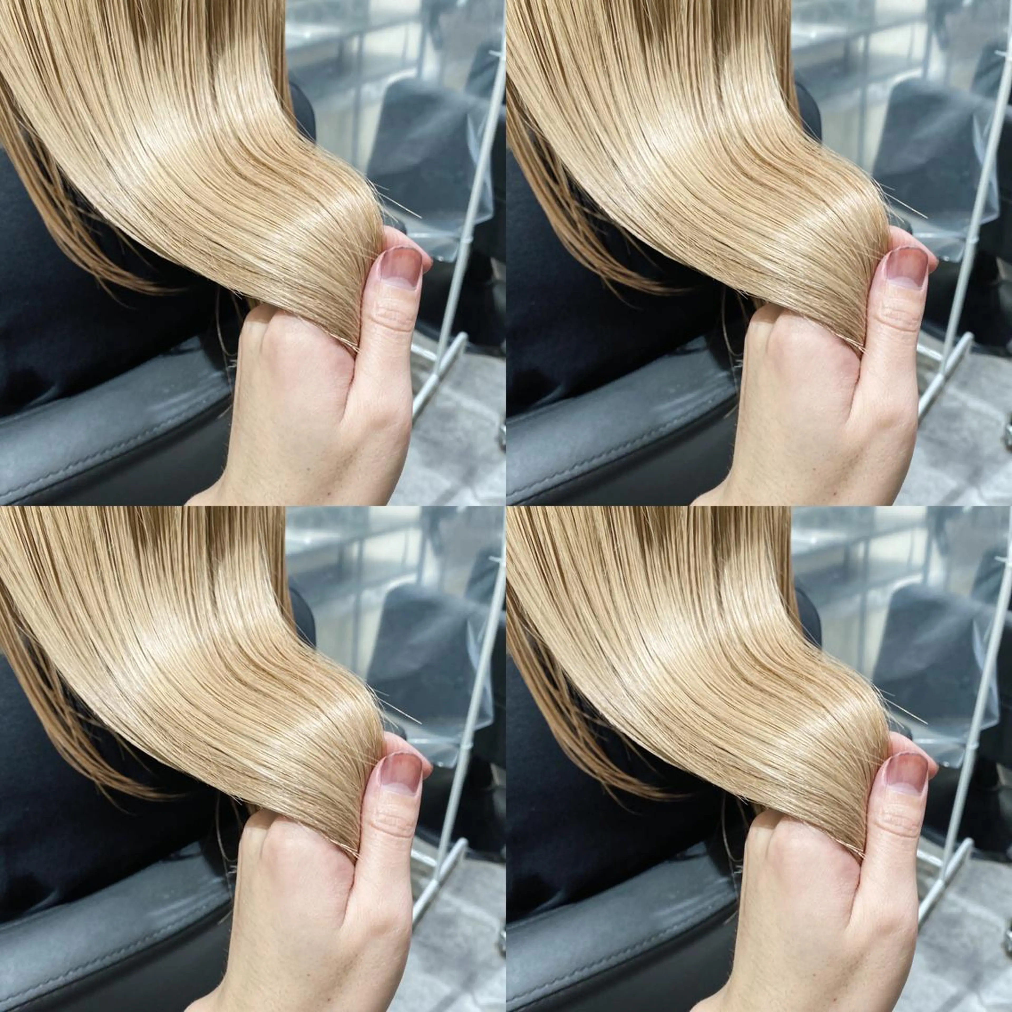 セミロング カラー ベージュカラー ブリーチ ブロンド ブロンドベージュ カット ヘアカラー 竹内啓太 ボブのヘアスタイル