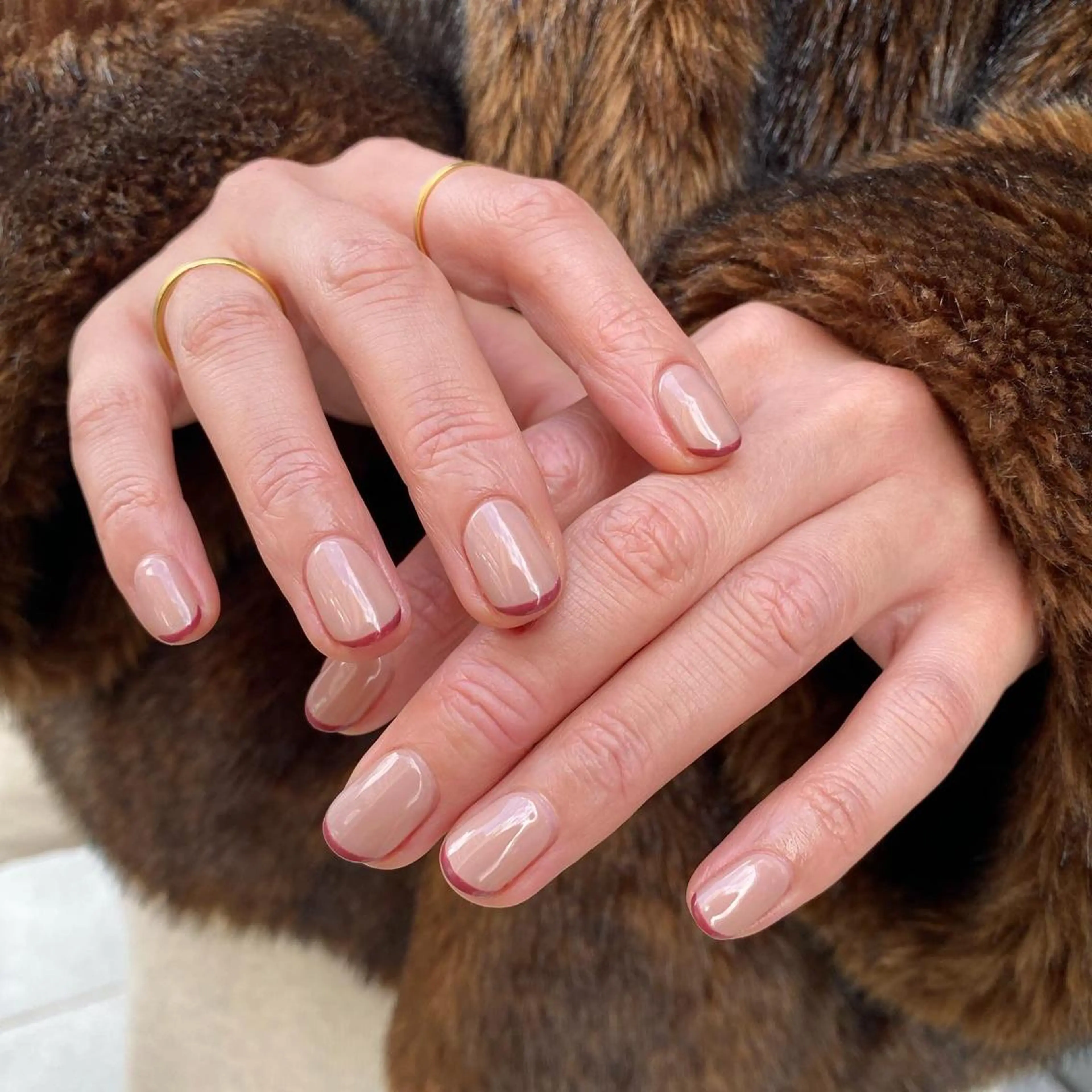 ネイル フレンチネイル ピンク シンプルネイル ハンドネイル nable.所属・栗林 実莉のネイルデザイン