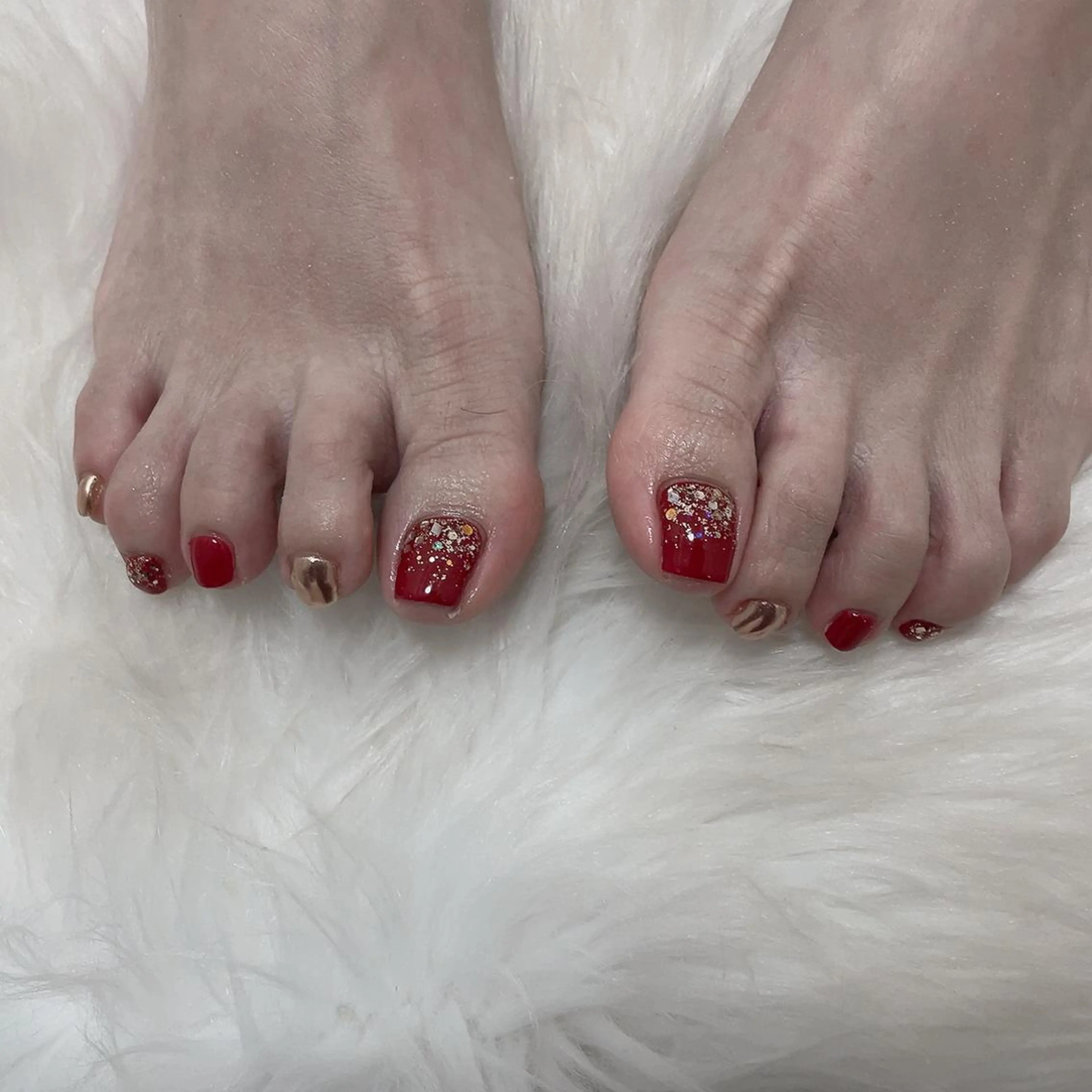 ネイル オーロラネイル フラワーネイル フットネイル フレンチネイル ジェルネイル Mogu nail 二子玉川のネイルデザイン