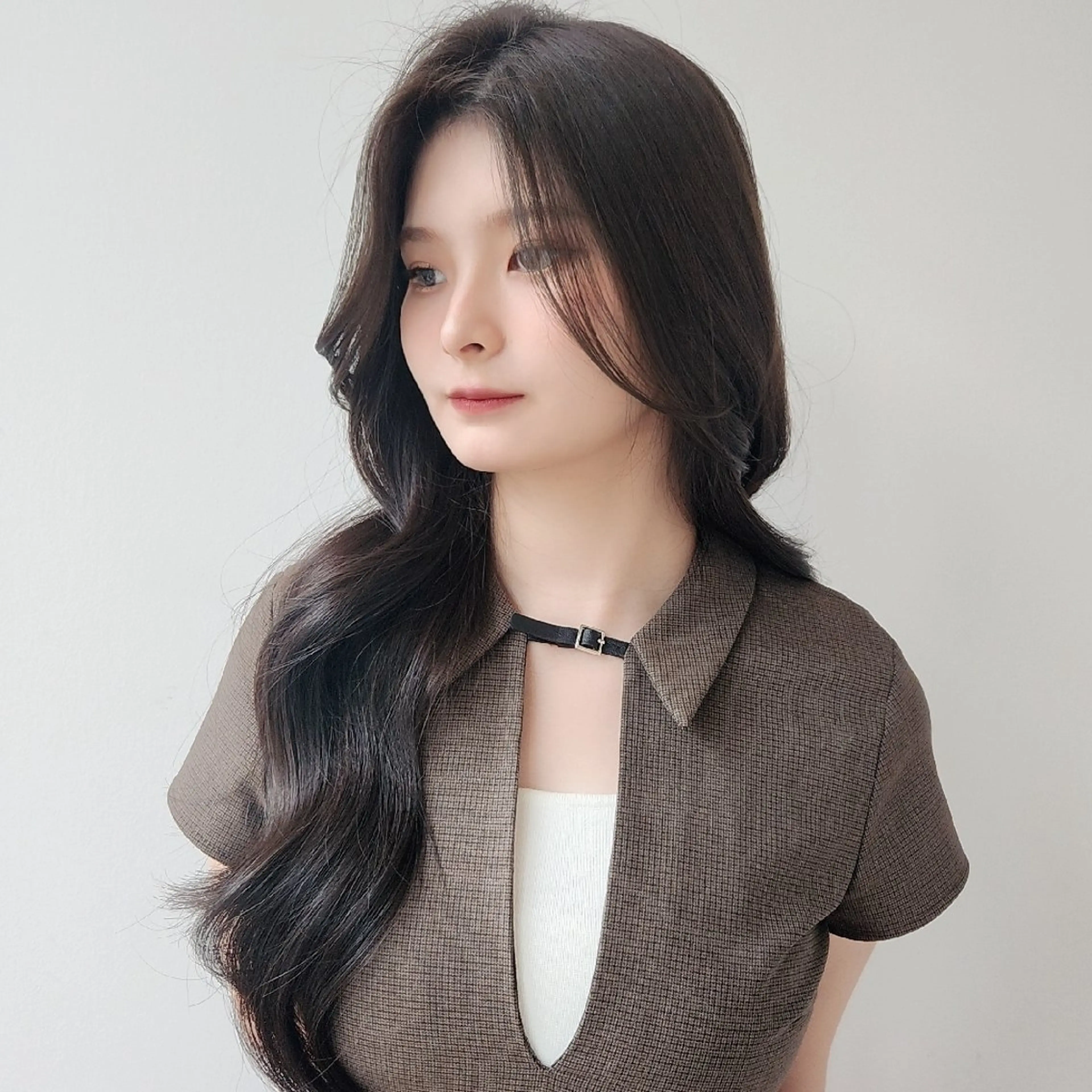 ロング カラー Nanako。/韓国 ヘア/顔周りカットのヘアスタイル