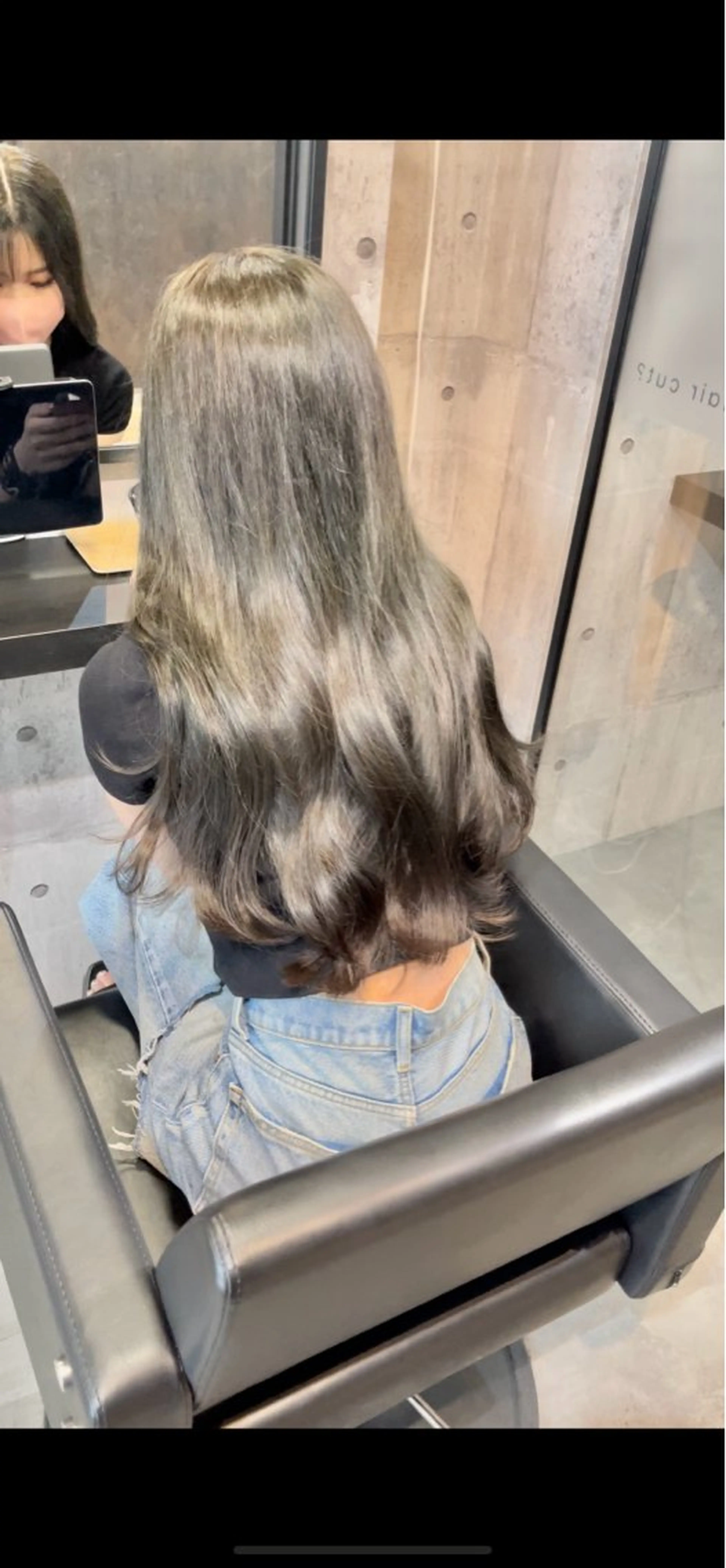 ロング カラー グレージュ オリーブグレージュ オリーブグレー 髪質改善 髪質改善縮毛矯正 💍谷口克也のヘアスタイル