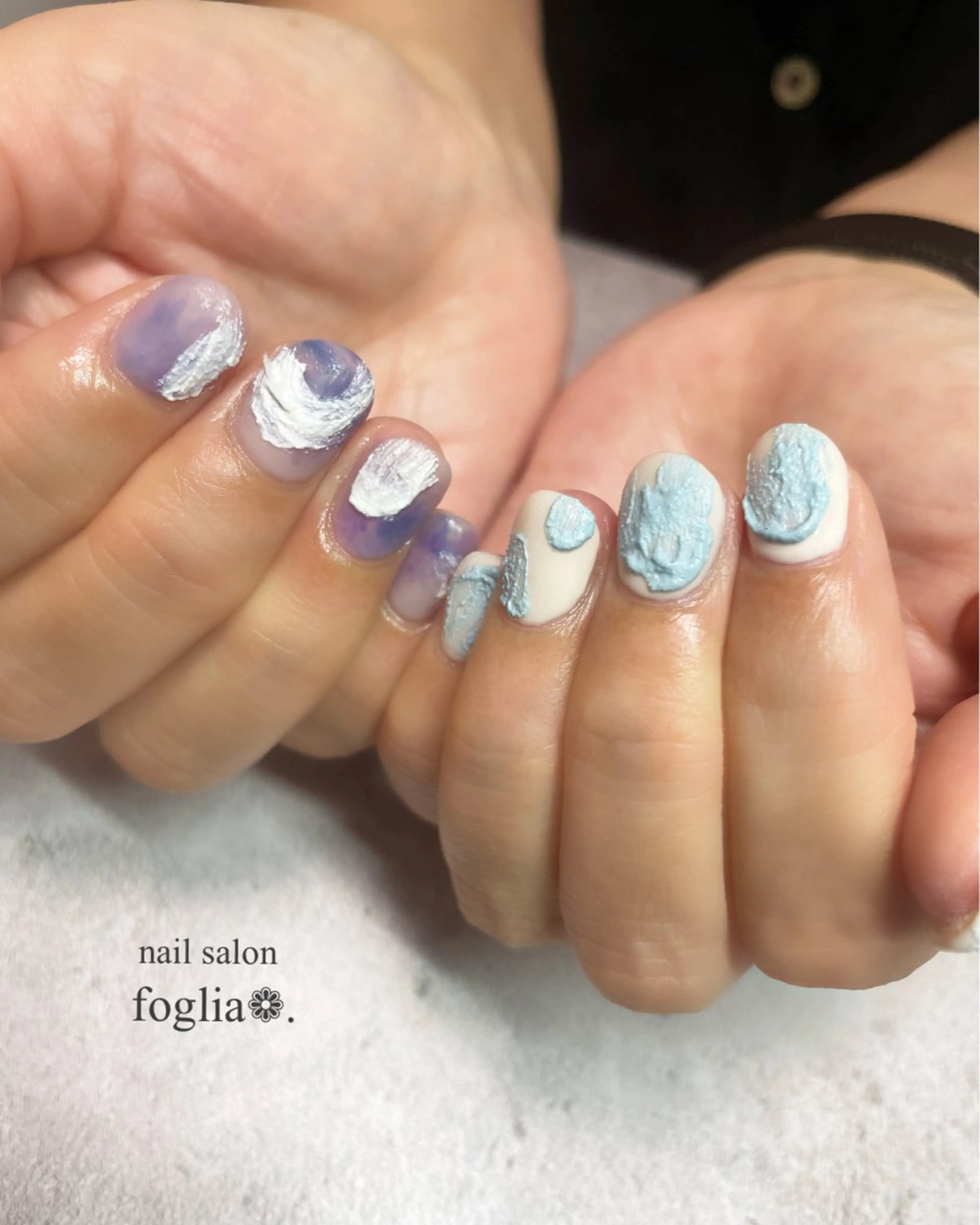 ネイル ハンドネイル foglia❁﻿. ⌇﻿imamuraのネイルデザイン