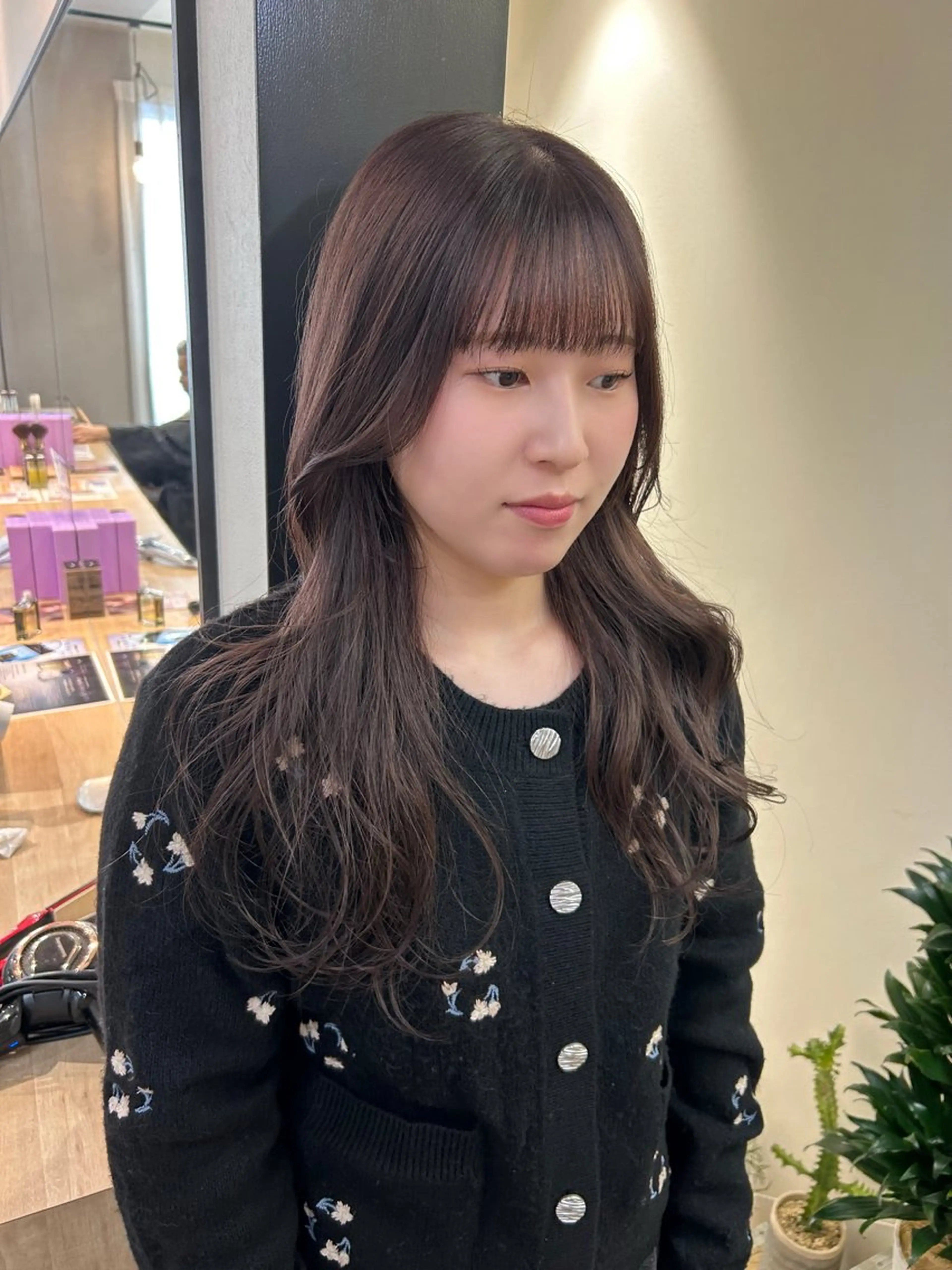 ロング カラー ベージュカラー hub hair レイヤー/透明感のヘアスタイル