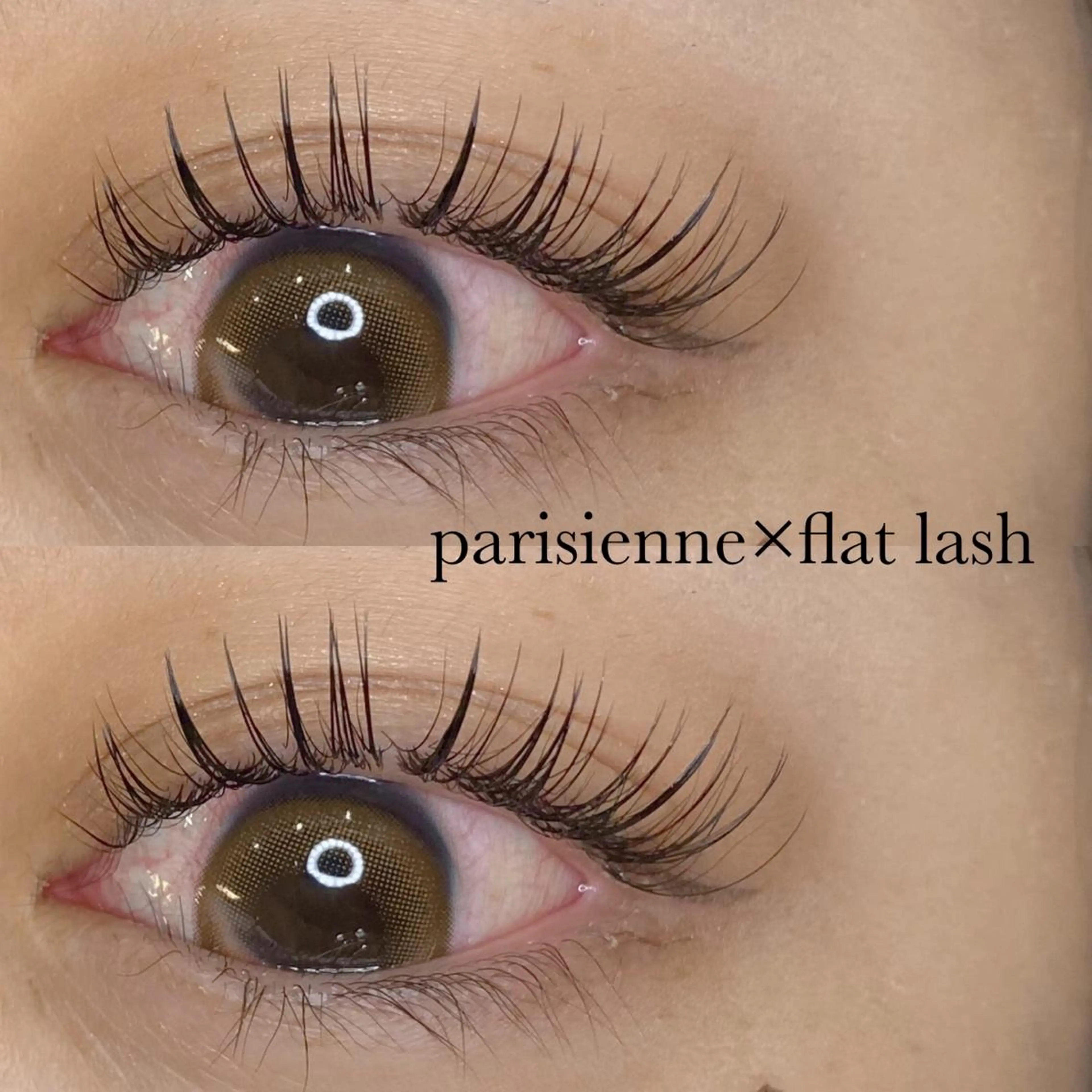 マツエク・マツパ フラットラッシュ パリジェンヌラッシュリフト Iwasaki Nene☾店長のマツエク・マツパデザイン