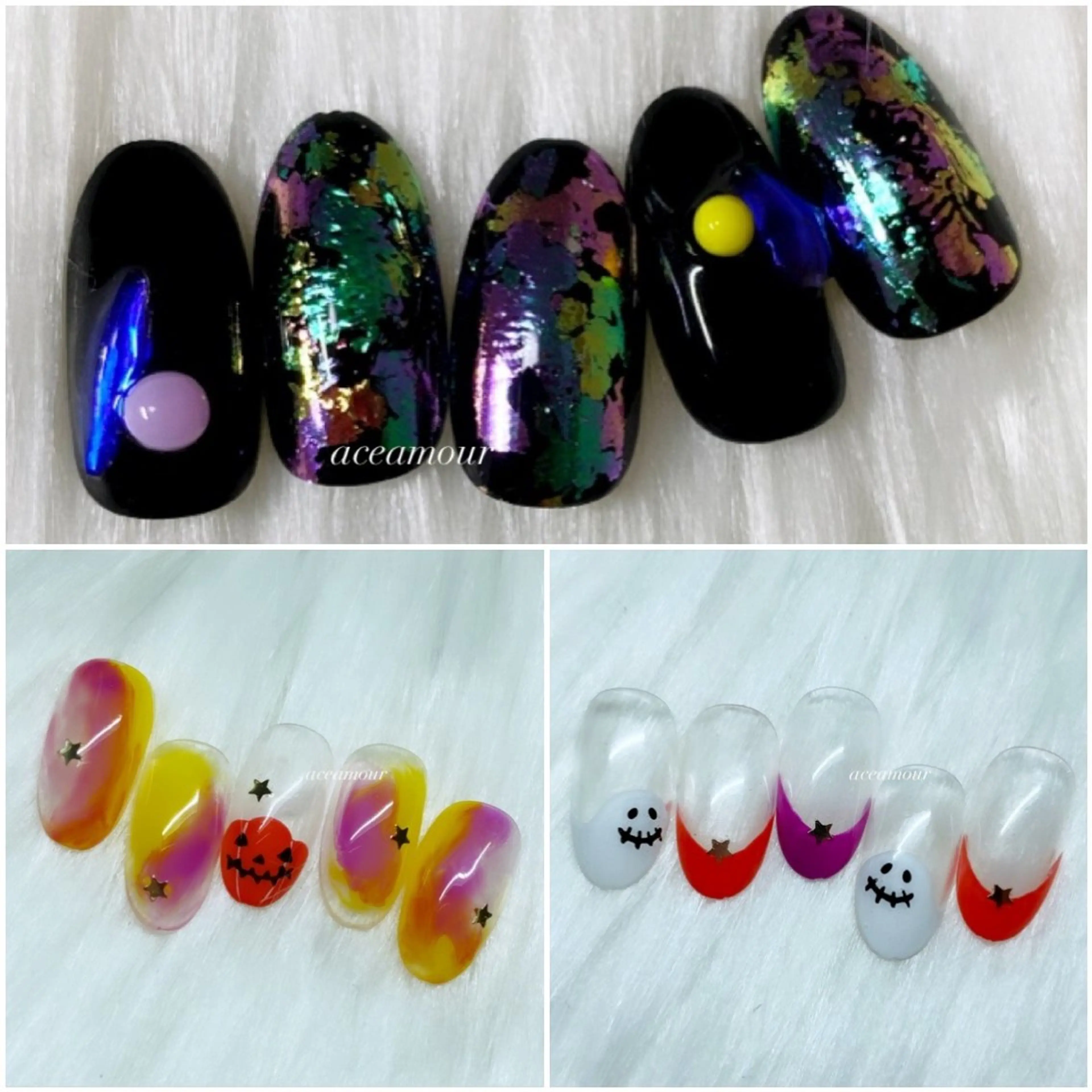 ネイル ハロウィン ネイル/耳つぼ /新ホワイトニングのネイルデザイン