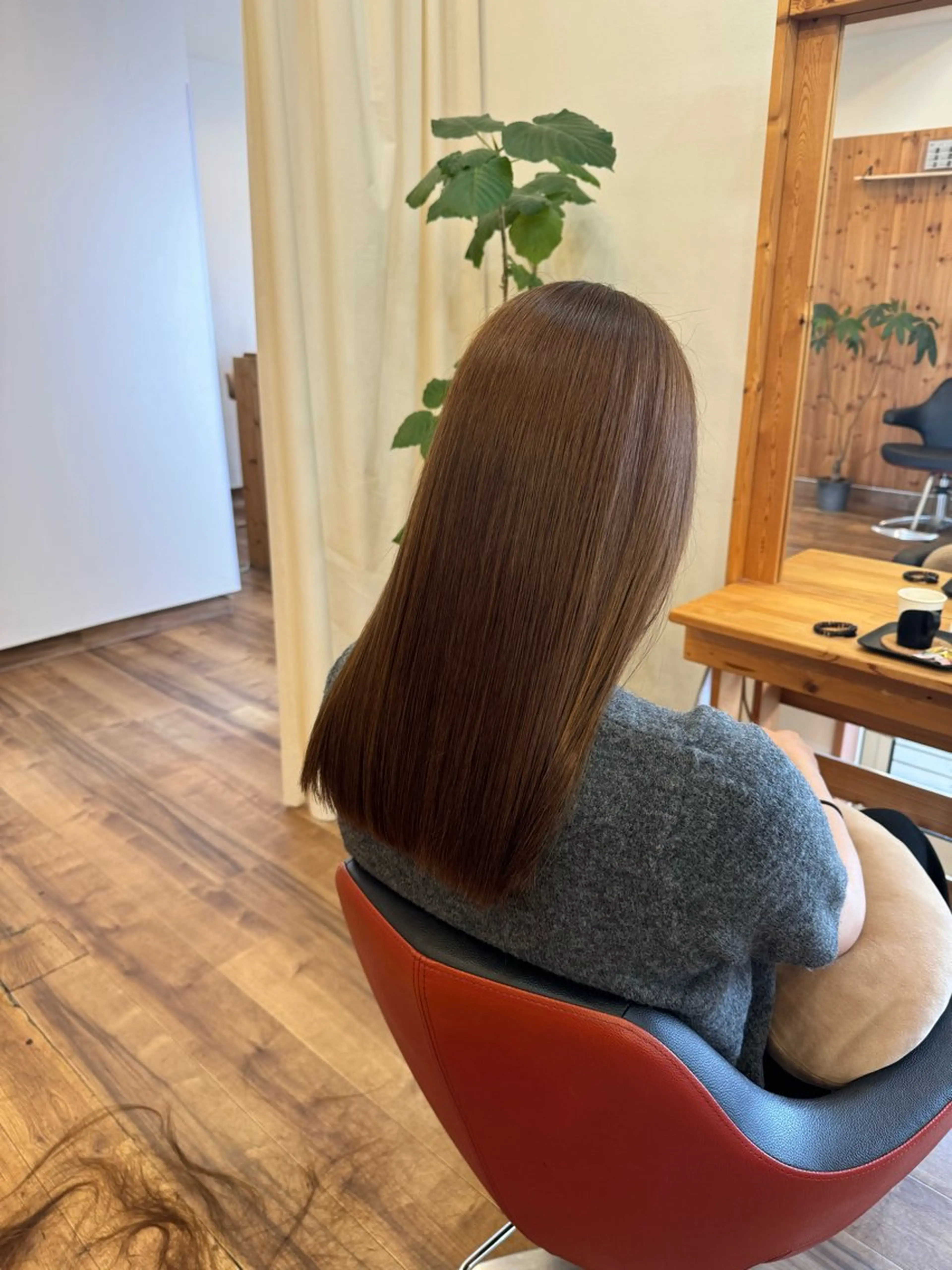 セミロング カット 縮毛矯正 トリートメント Claire 【クレール】所属・髪質改善カラー/ みきやのヘアスタイル