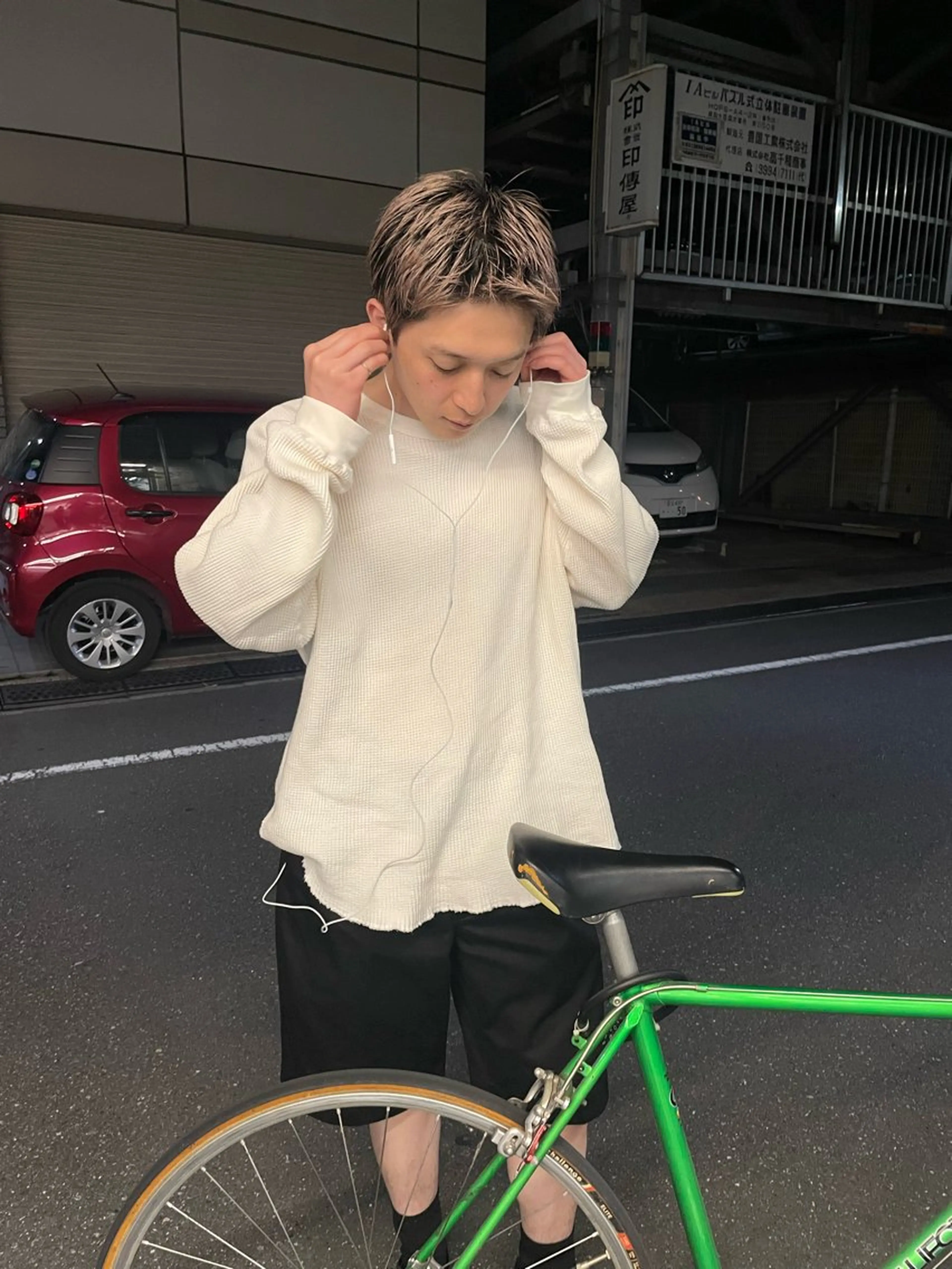 カラー メンズ カット ヘアカラー パーマ、ボブ、透明感 カラー、小須田ゆあのヘアスタイル