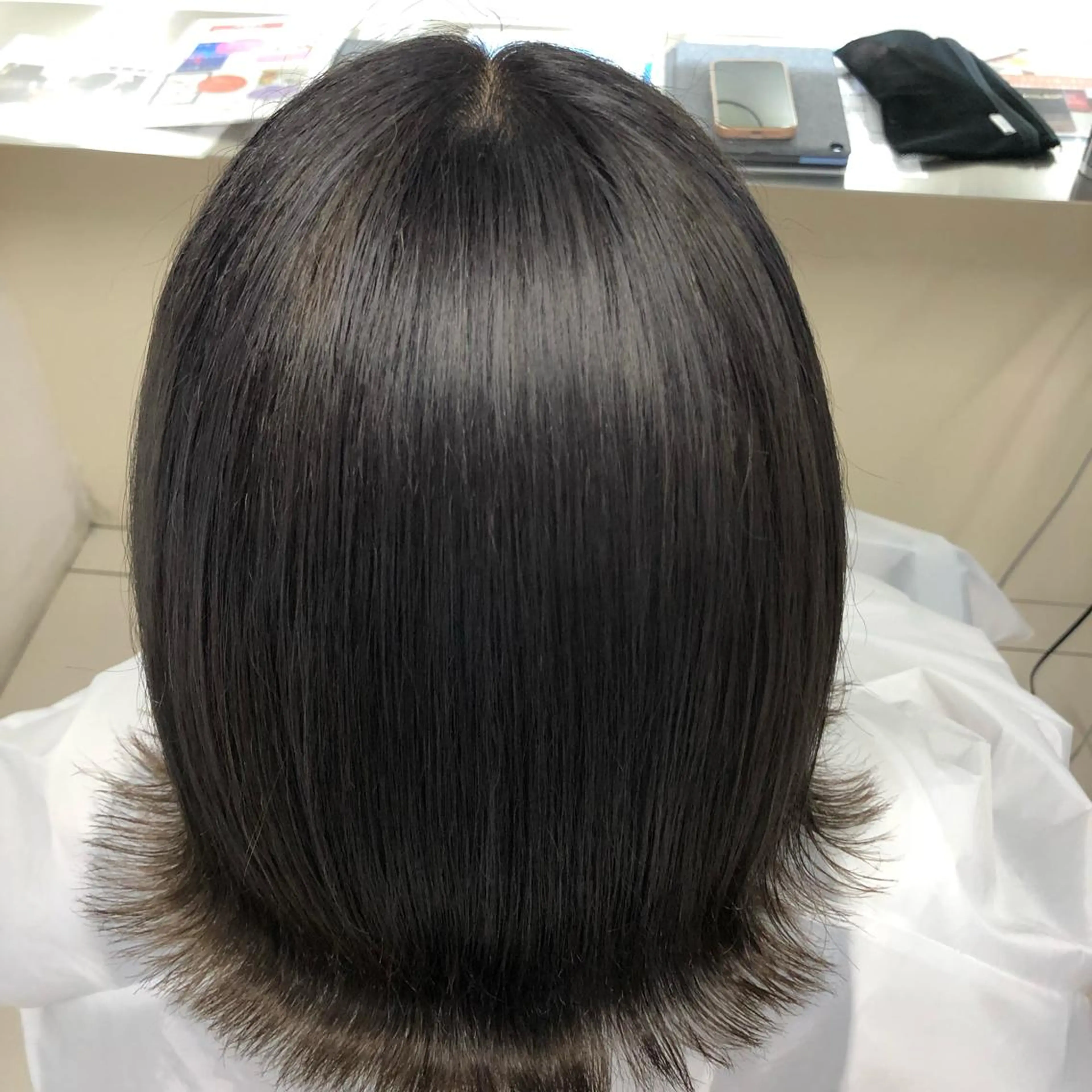 ミディアム カラー まつ毛/アイブロウ /髪質改善カラーのヘアスタイル