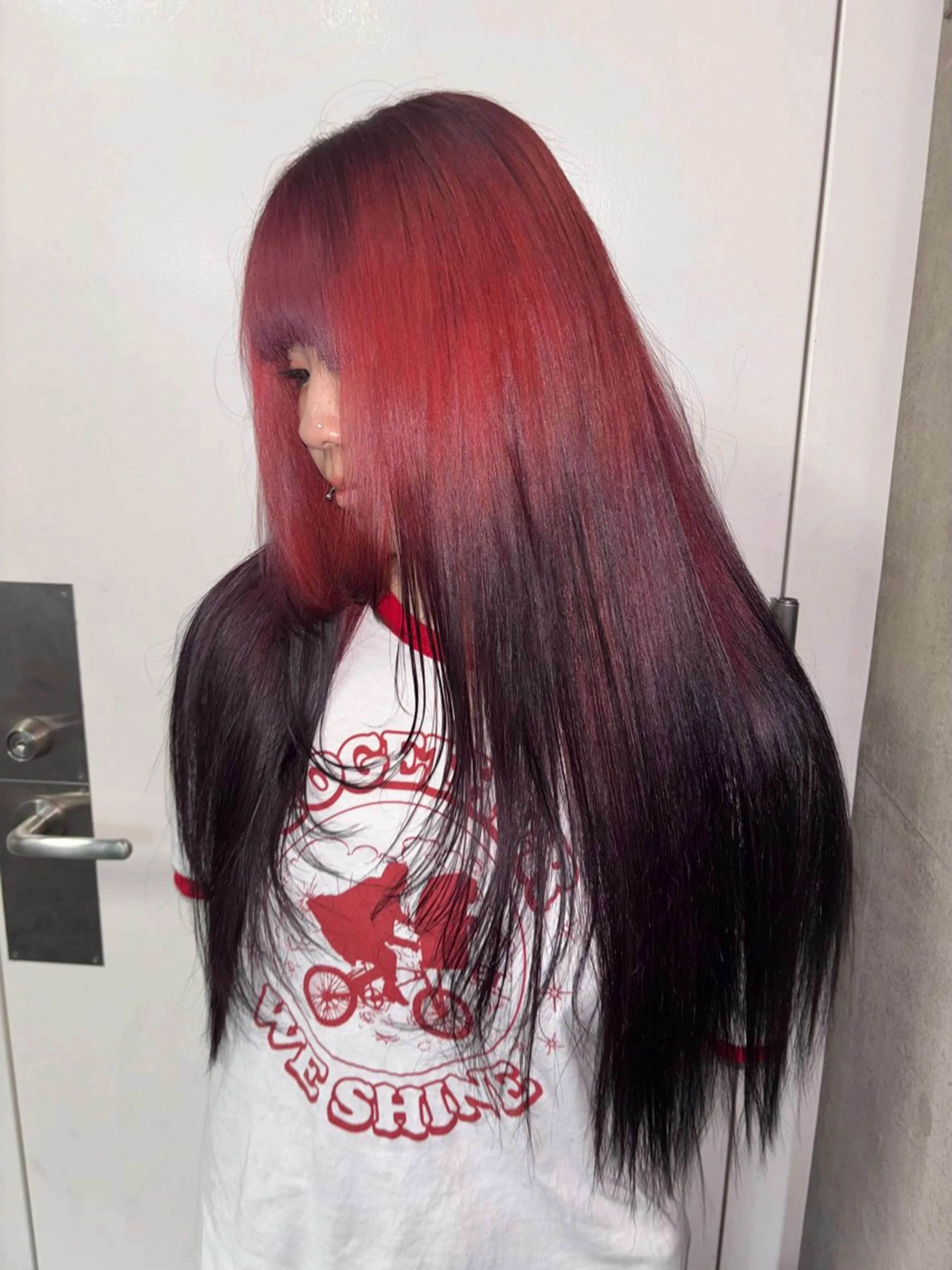 ミディアム カラー 💫miyu💫デザ インカラー/アレンジのヘアスタイル