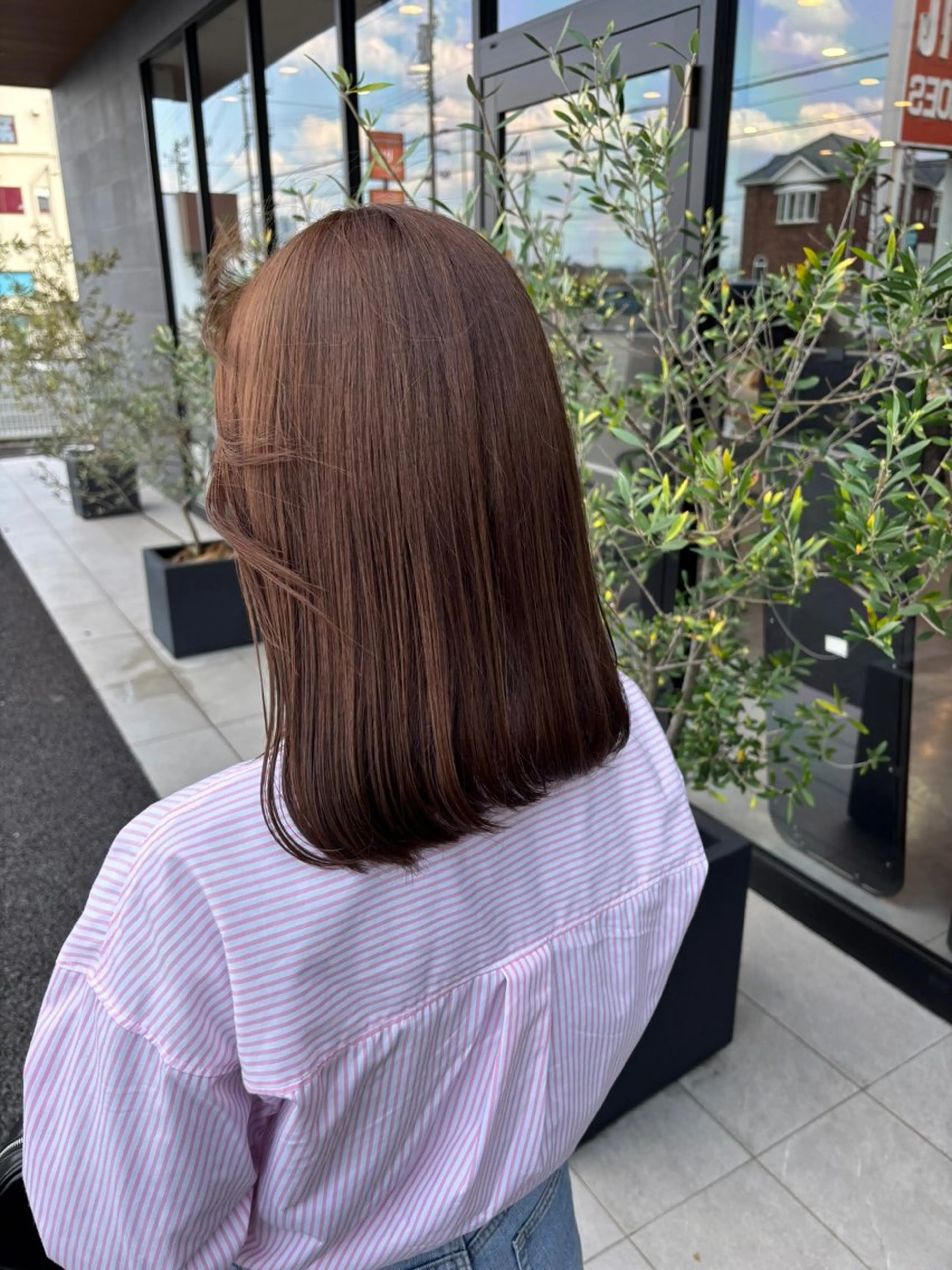 ミディアム ヘアカラー 豊橋ブリーチ/似合わ せカット/SHIHOのヘアスタイル