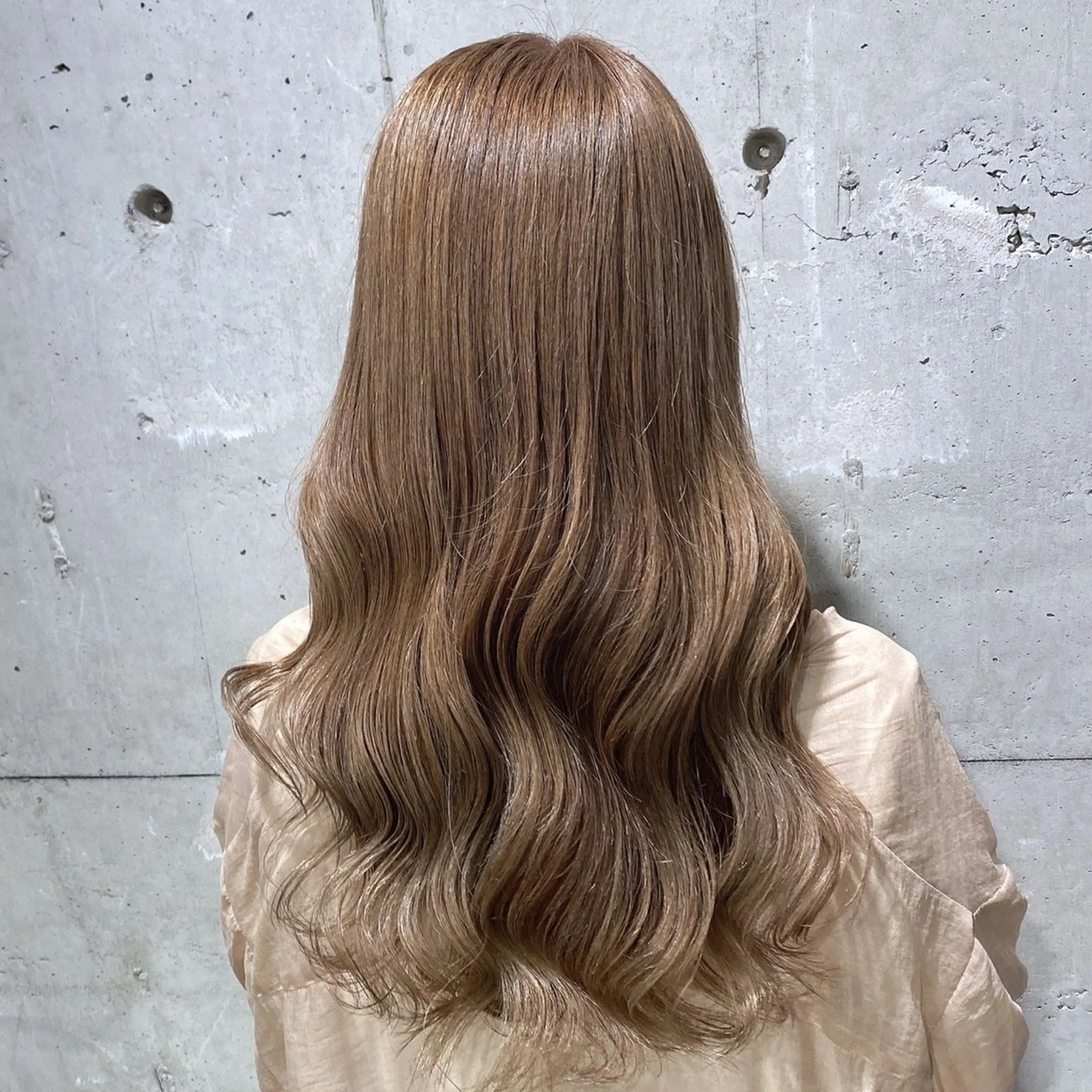 カラー ブリーチなし 透明感カラーのヘアスタイル