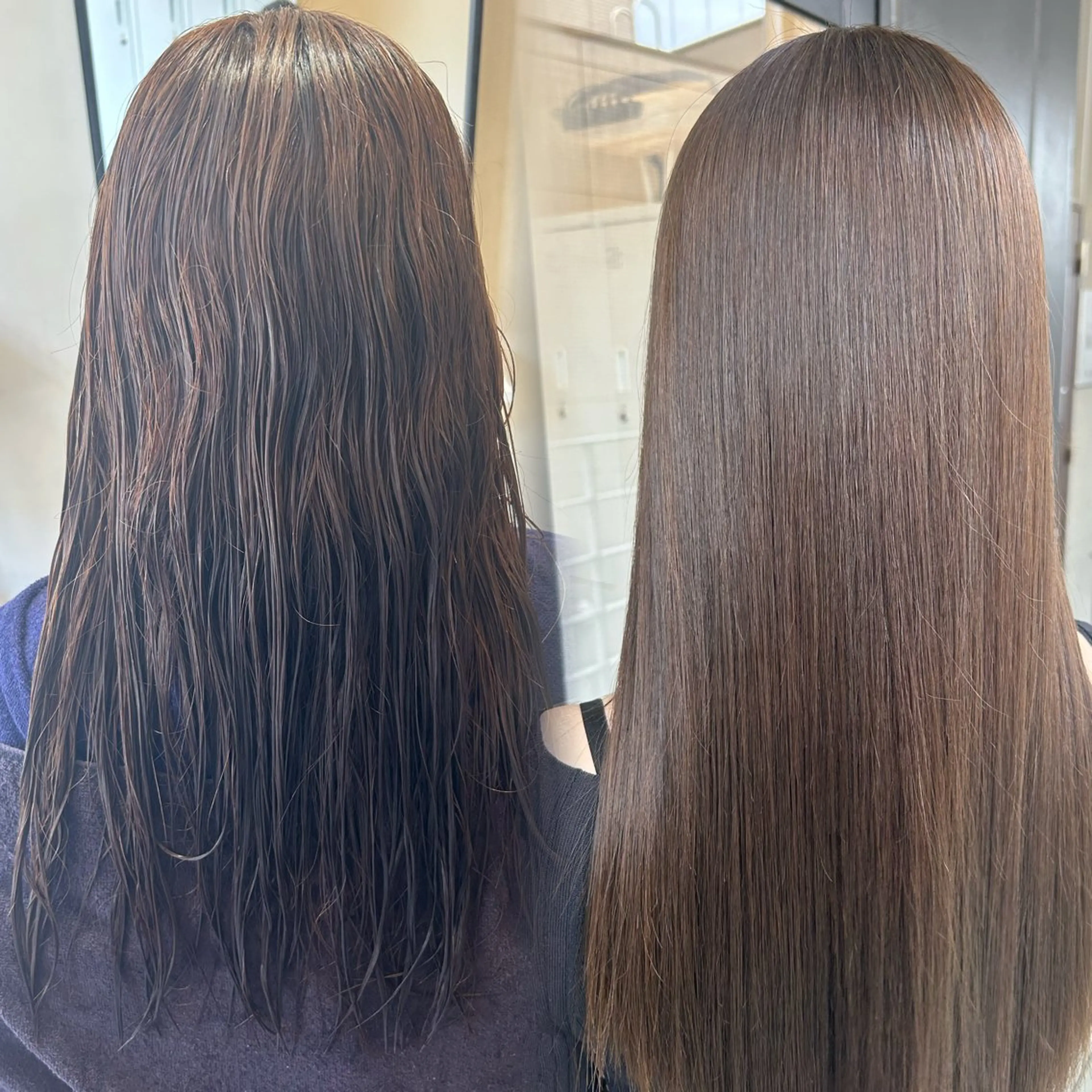 ロング 縮毛矯正 トリートメント カット ヘアカラー 縮毛矯正 🦋髪質改善🦋 眞井琴美のヘアスタイル