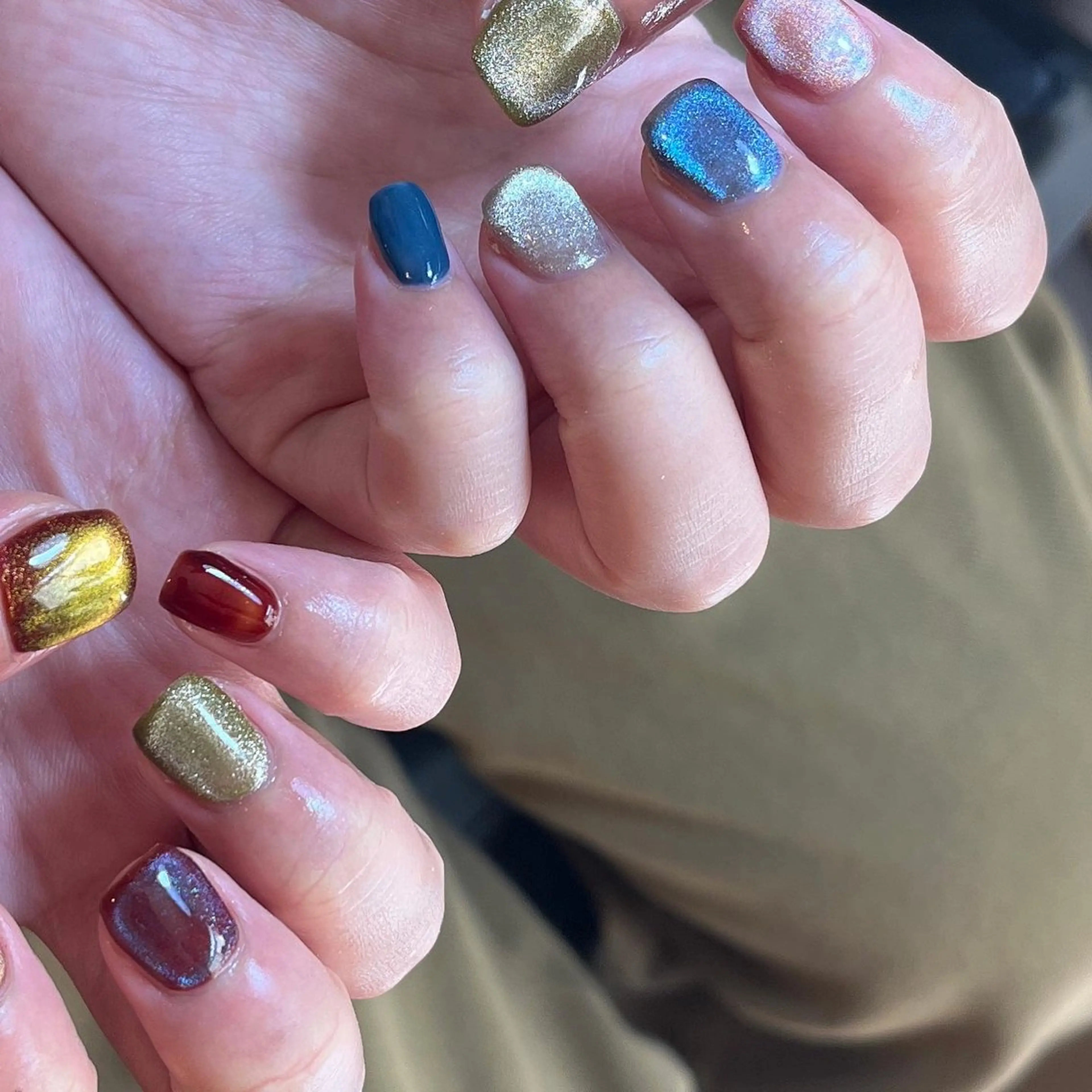 ネイル マグネットネイル フリーランス¨̮⃝ ネイリストOKADAのネイルデザイン