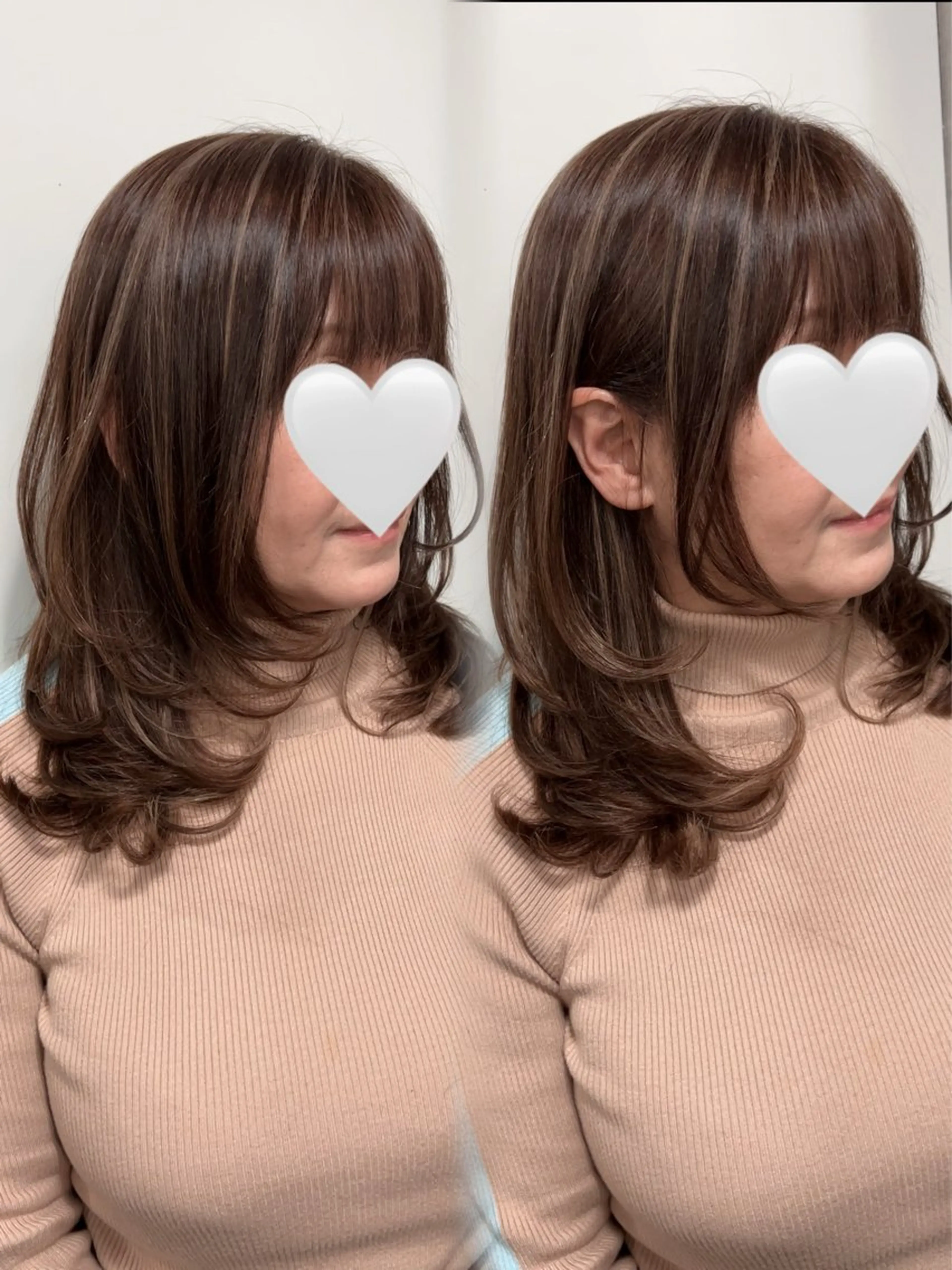 ミディアム 横坂 菜々子のヘアスタイル