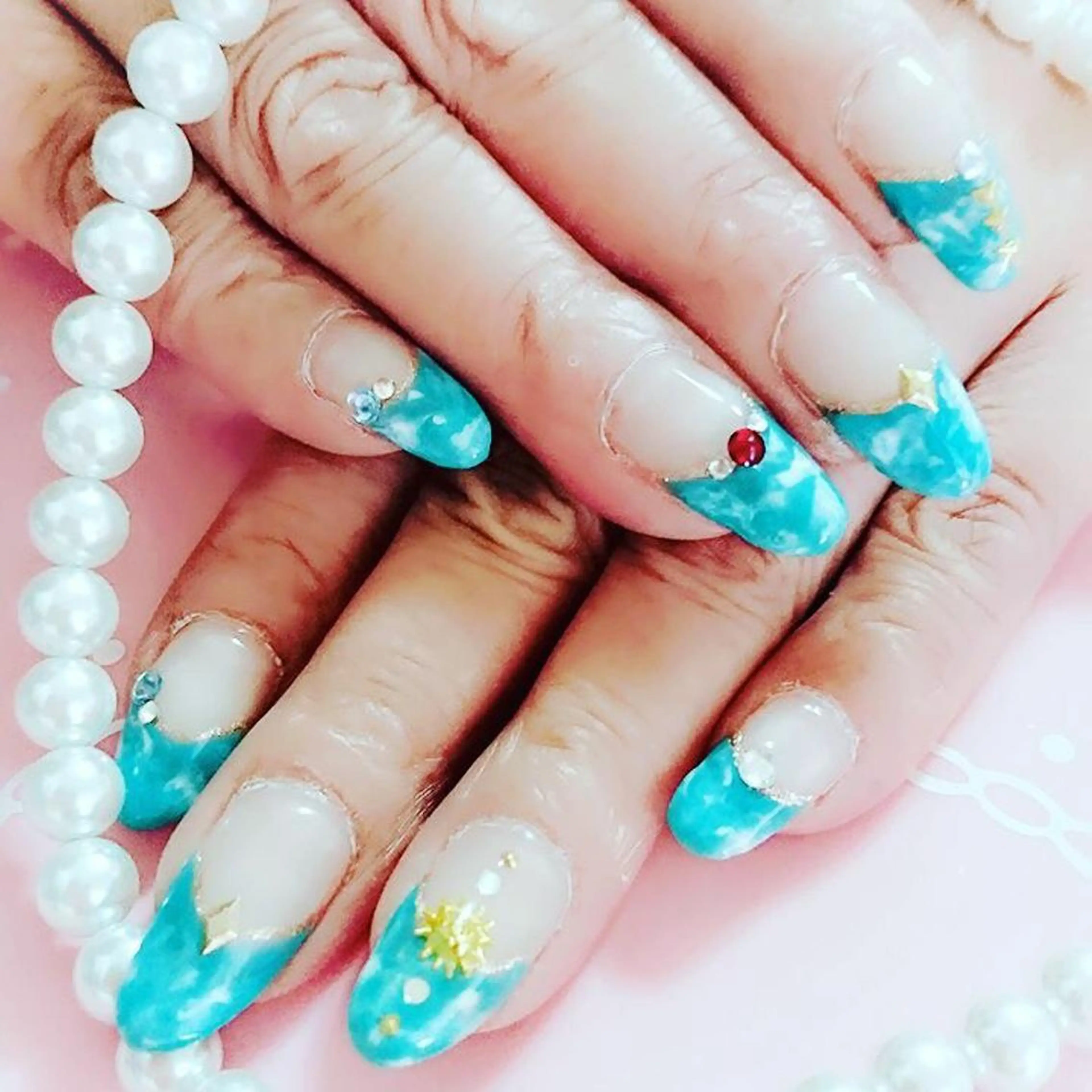 ネイル フレンチネイル 大理石ネイル(マーブル) その他(ネイル) エース ネイルのネイルデザイン