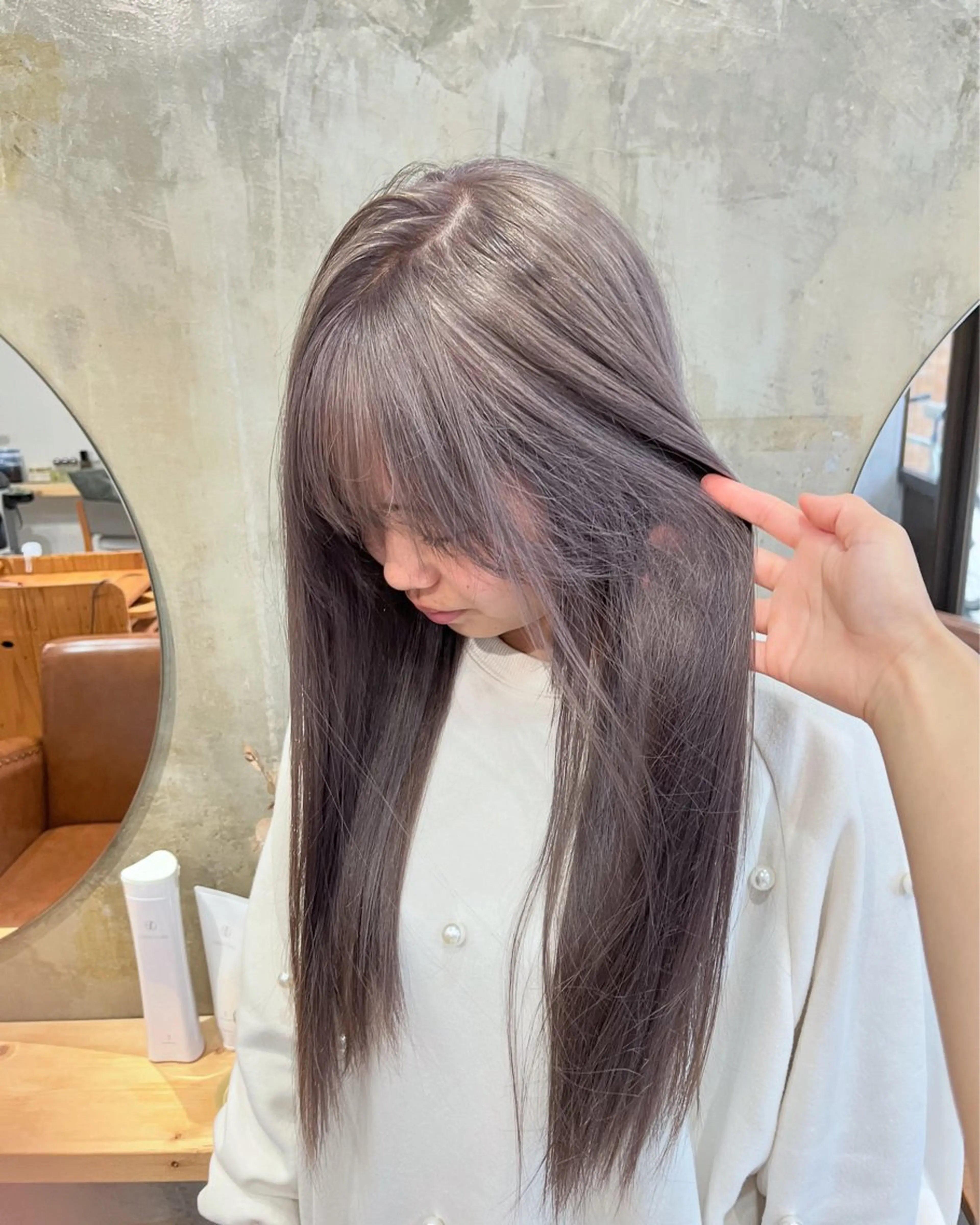 ロング カラー Noele hair atelier(ノエルヘアアトリエ)所属・北上ゆい/個性派/ ナチュラルアレンジのヘアスタイル