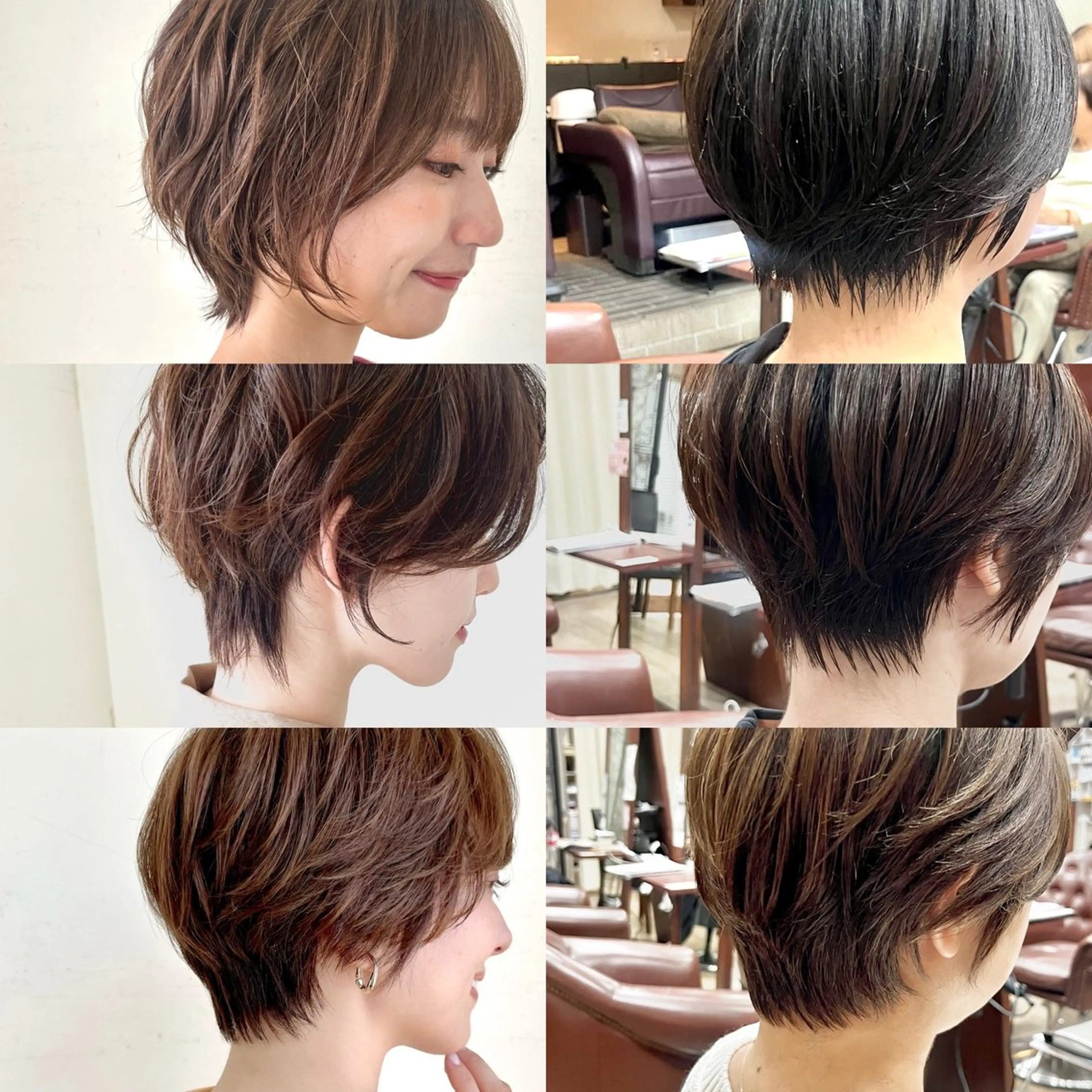 ショート カラー ミセス ショートヘア クローバー八木店所属・白髪ぼかし/ショート 福原ないとのヘアスタイル