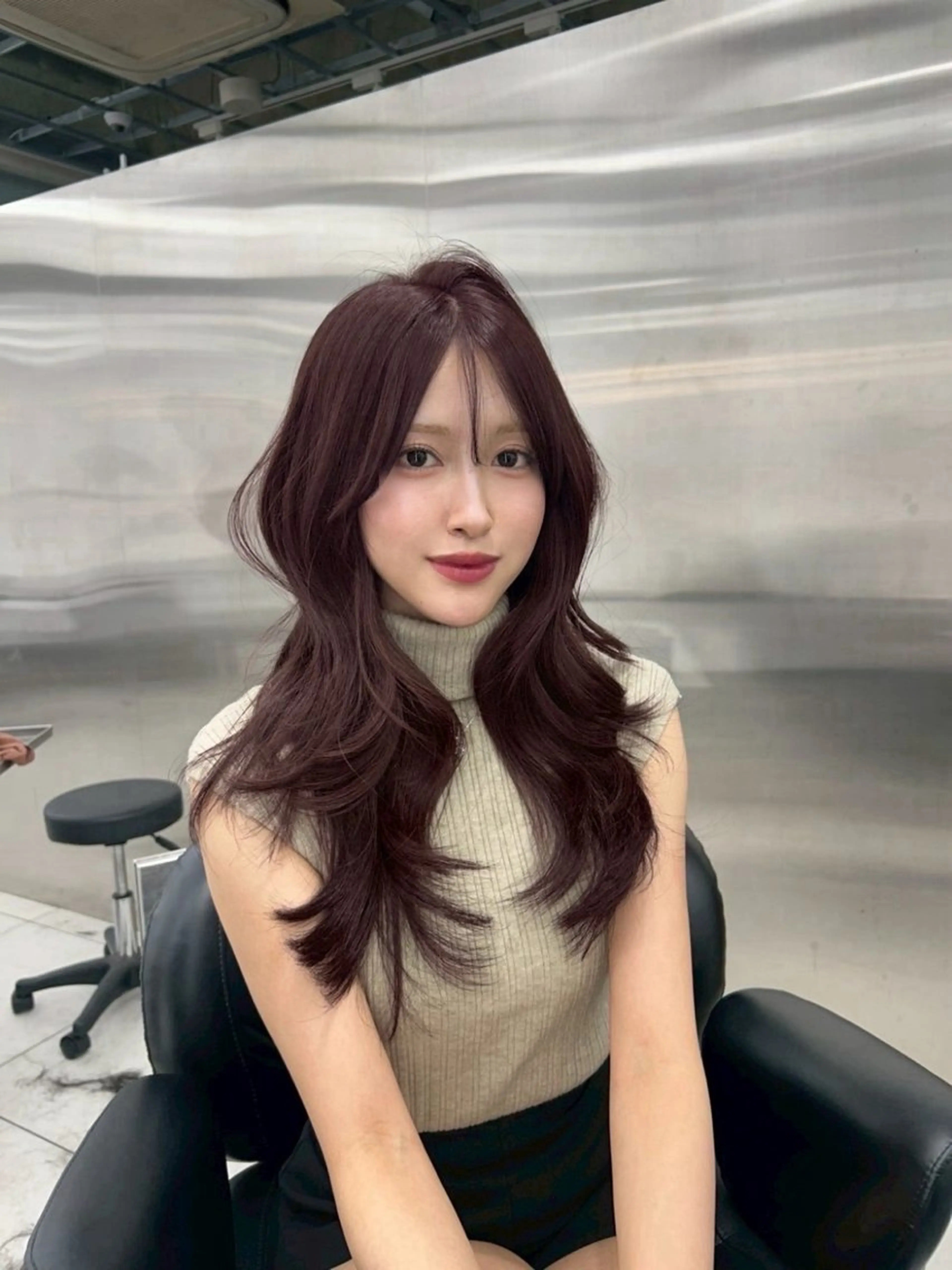 ロング カット ヘアカラー トリートメント 銀座/韓国ヘア🤍 レイヤーAYUMIのヘアスタイル