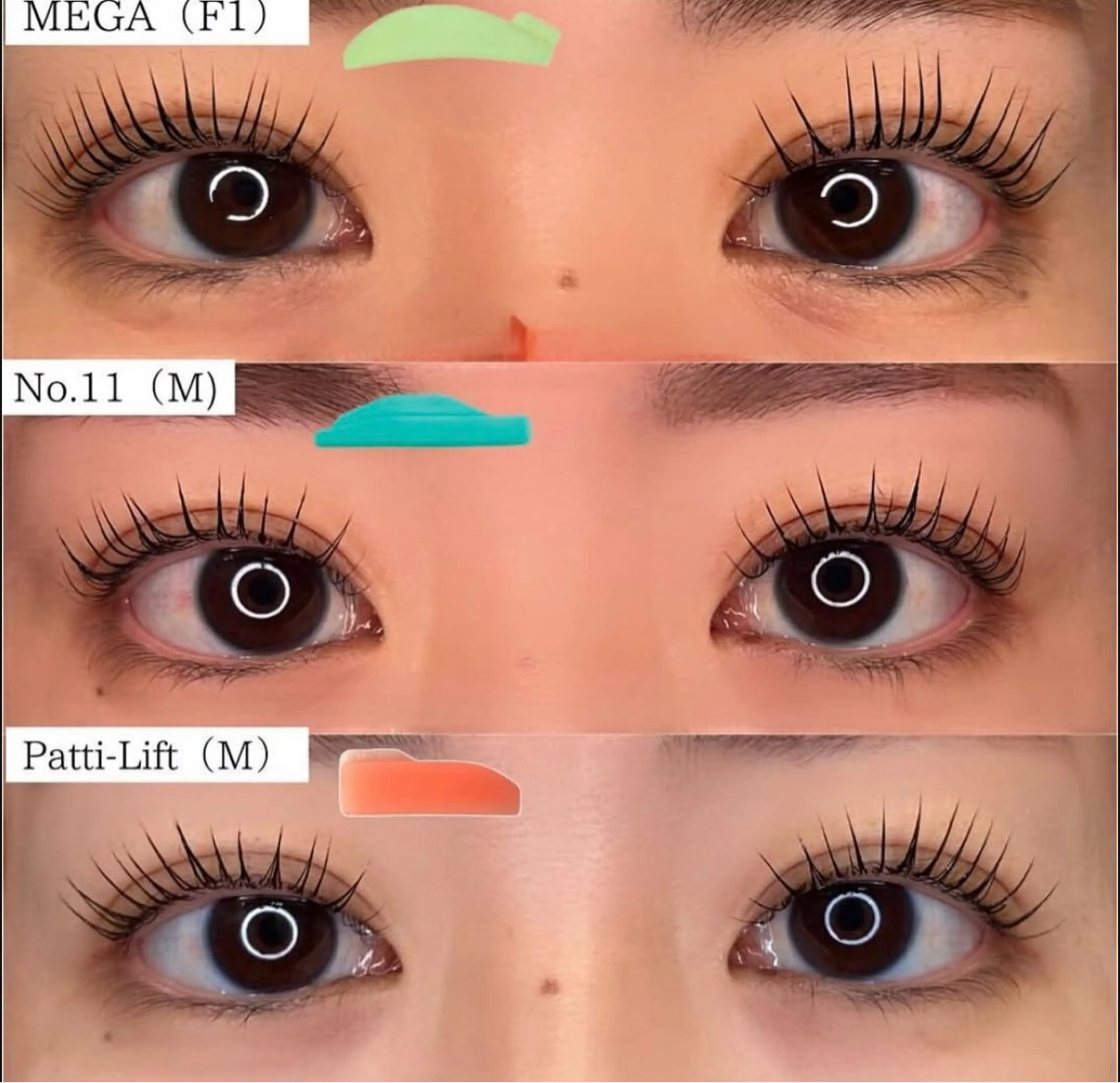 マツエク・マツパ アンジュベル サロンのマツエク・マツパデザイン