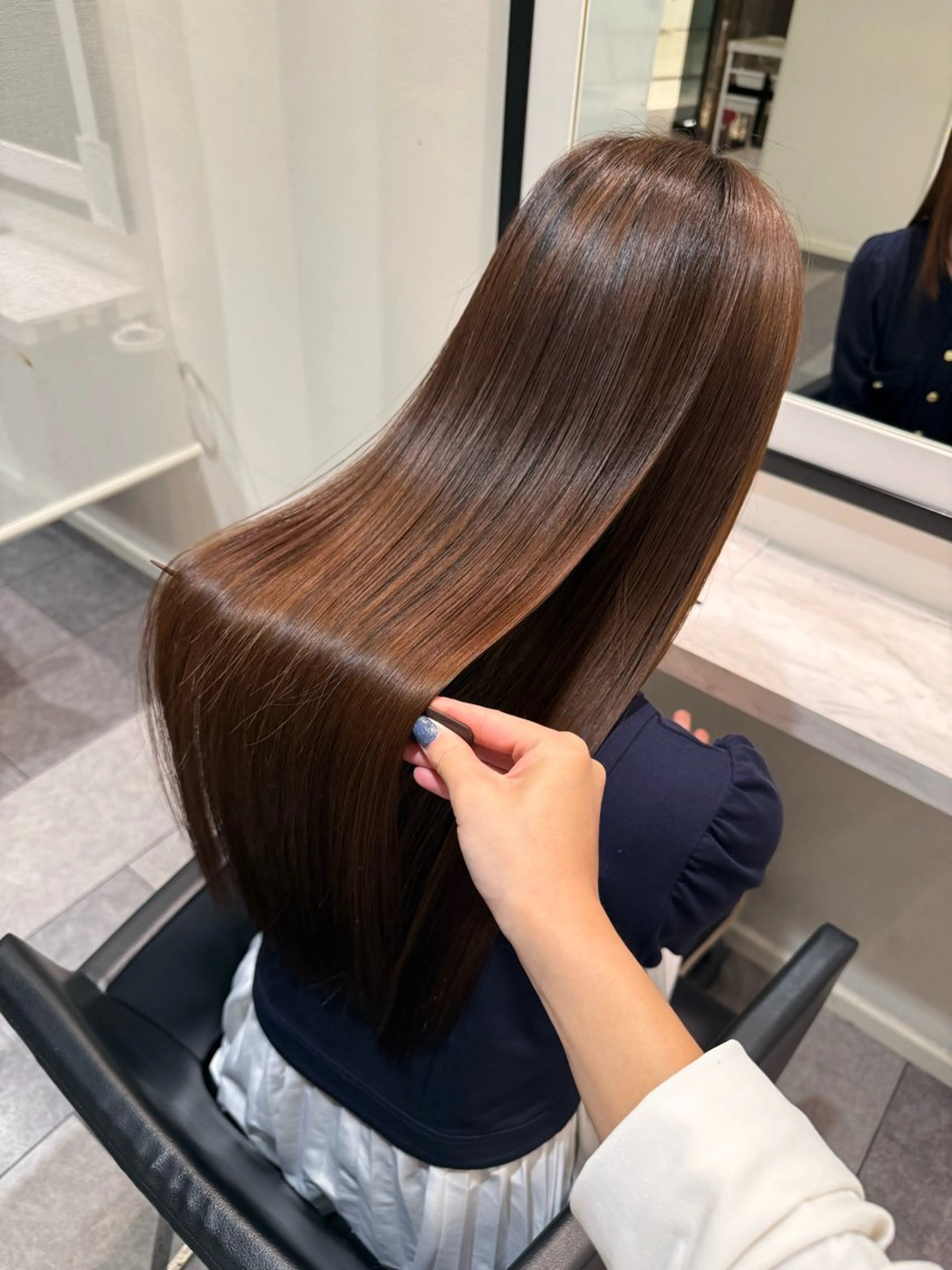 ロング 髪質改善 トリートメント トリートメント 中原 優美のヘアスタイル