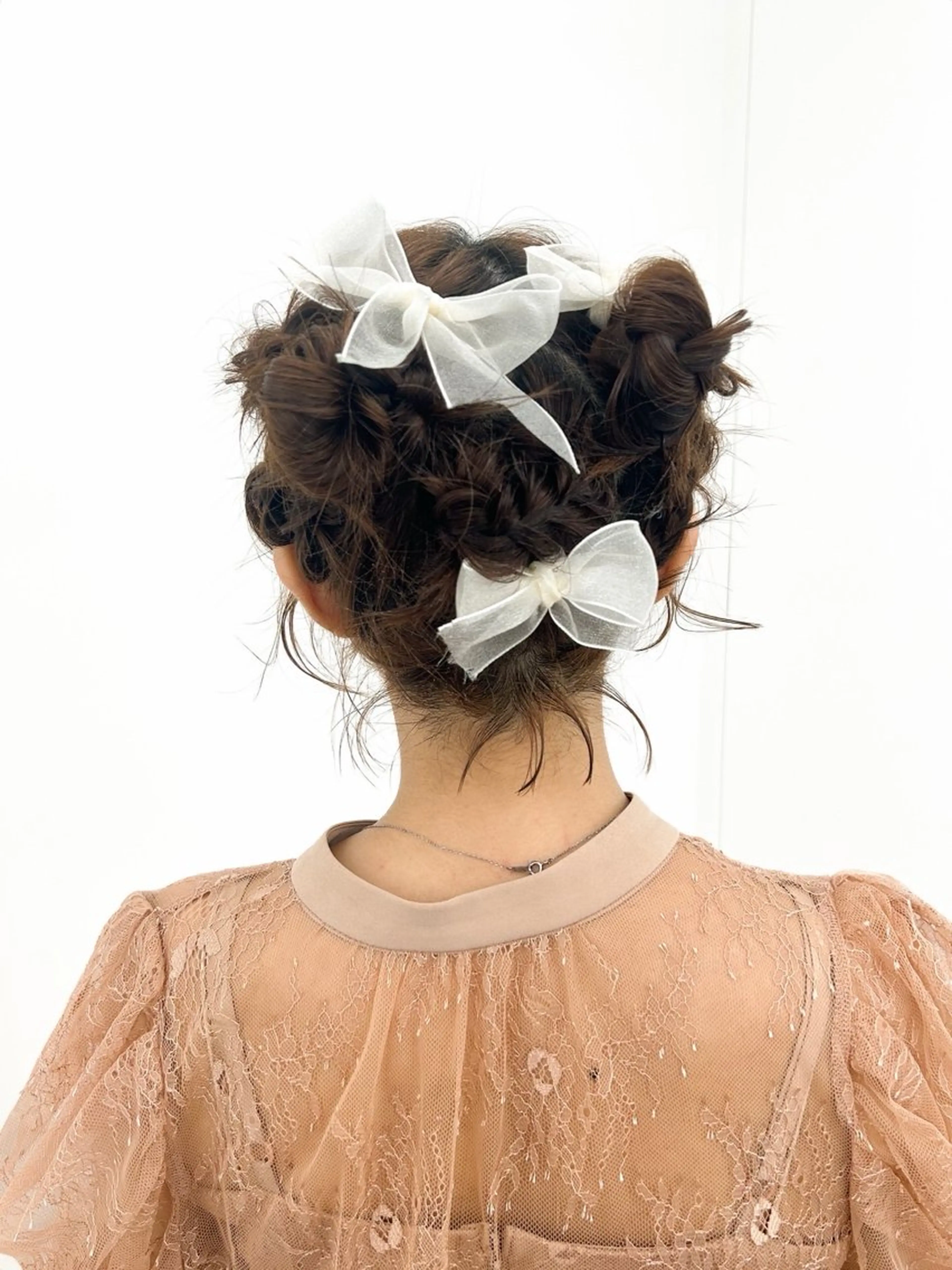 ミディアム ヘアアレンジ ボブ ヘアセット 韓国ヘア/顔周り ヘアセット/加藤優里のヘアスタイル