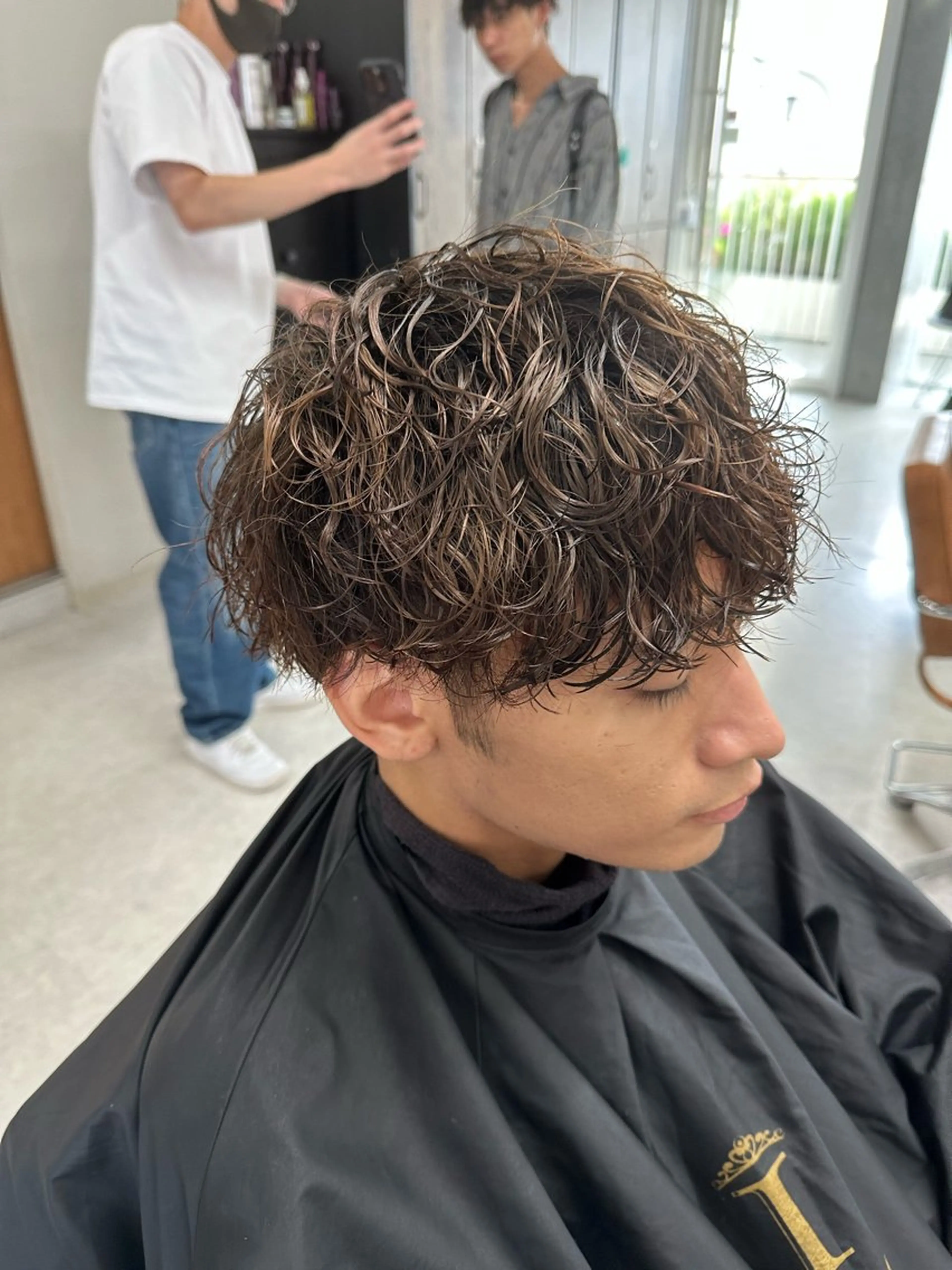 ショート カラー パーマ メンズ メンズお任せ下さい！ 店長⭐︎小橋のヘアスタイル