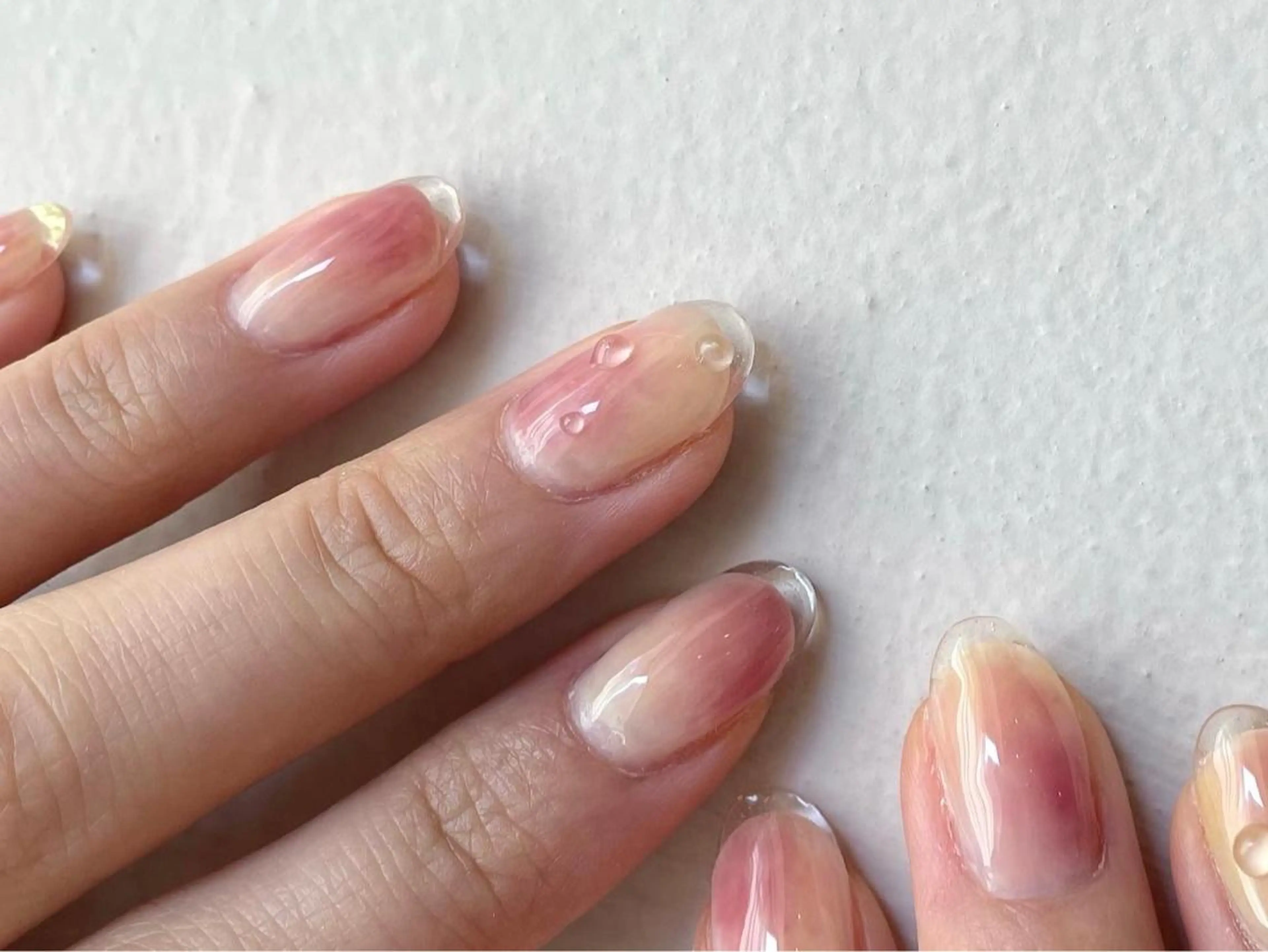 ネイル クリアネイル フレンチネイル cachette mのネイルデザイン