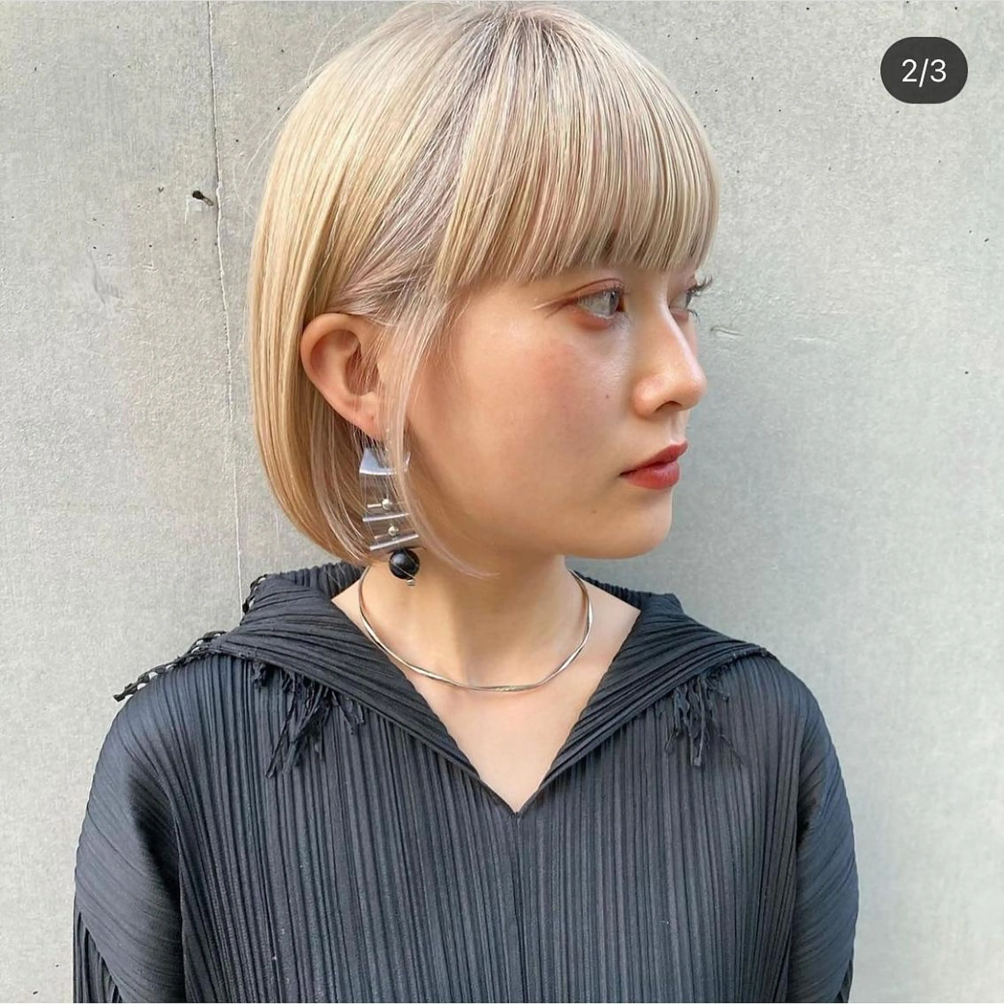 ミディアム カラー ヘアアレンジ ベージュカラー ブリーチ 透明感カラー グラデーションカラー ハイライトカラー 韓国/髪質改善💘 櫻井かれんのヘアスタイル