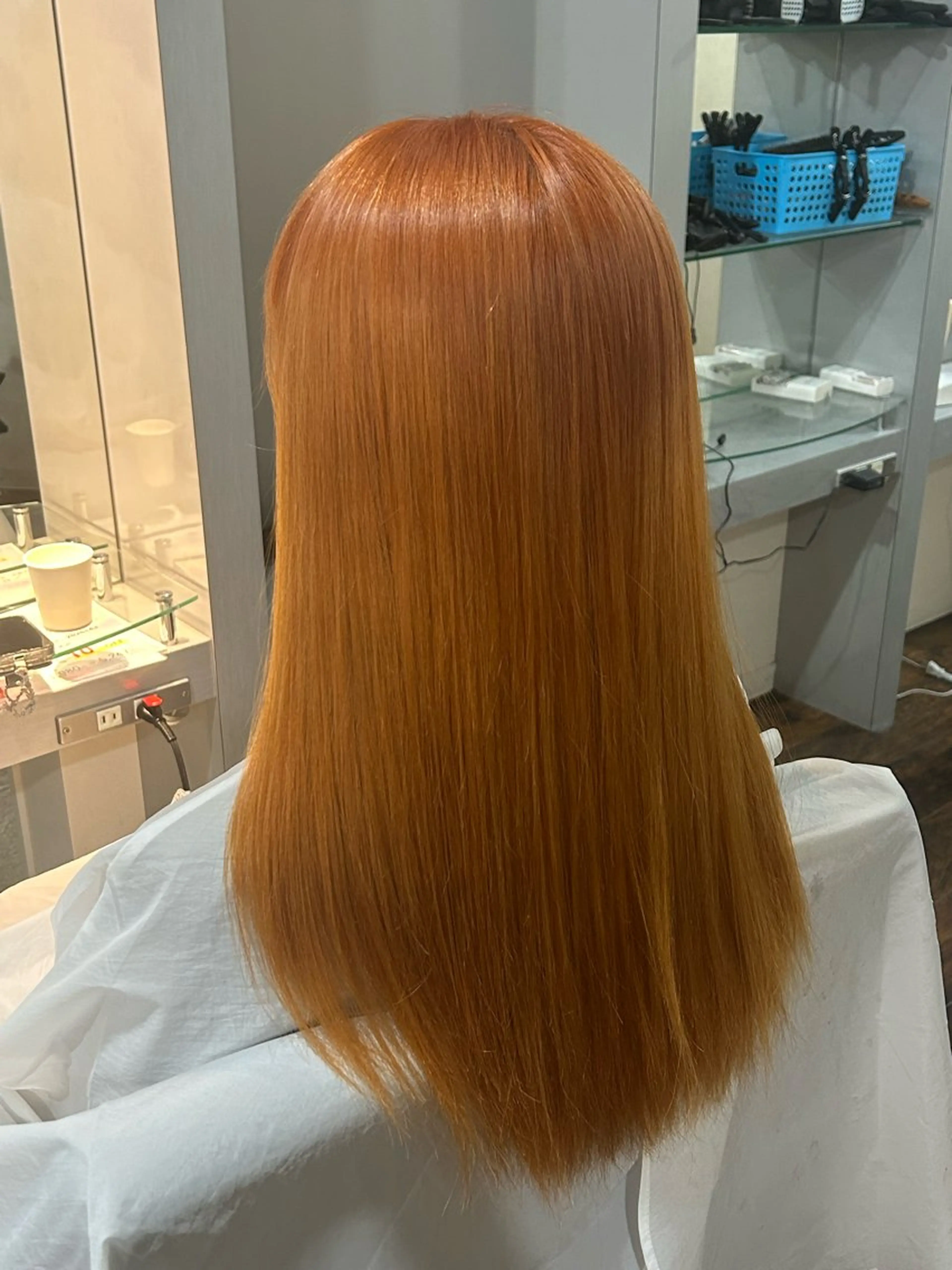 ロング カラー ハイトーンカラー オレンジ Be-COOL新札幌店所属・🫧 ハナ🫧のヘアスタイル