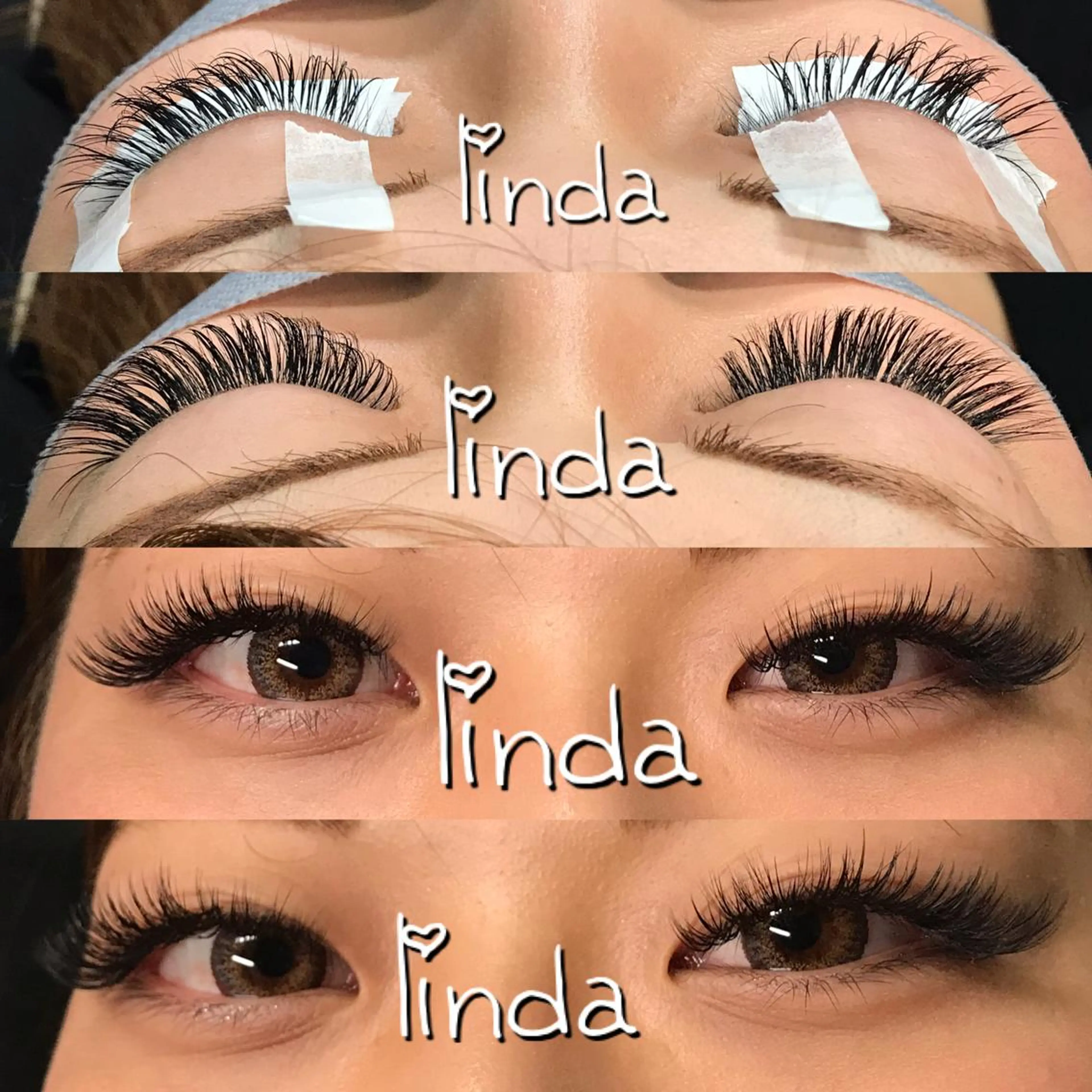マツエク・マツパ ボリュームラッシュ linda lashesのマツエク・マツパデザイン