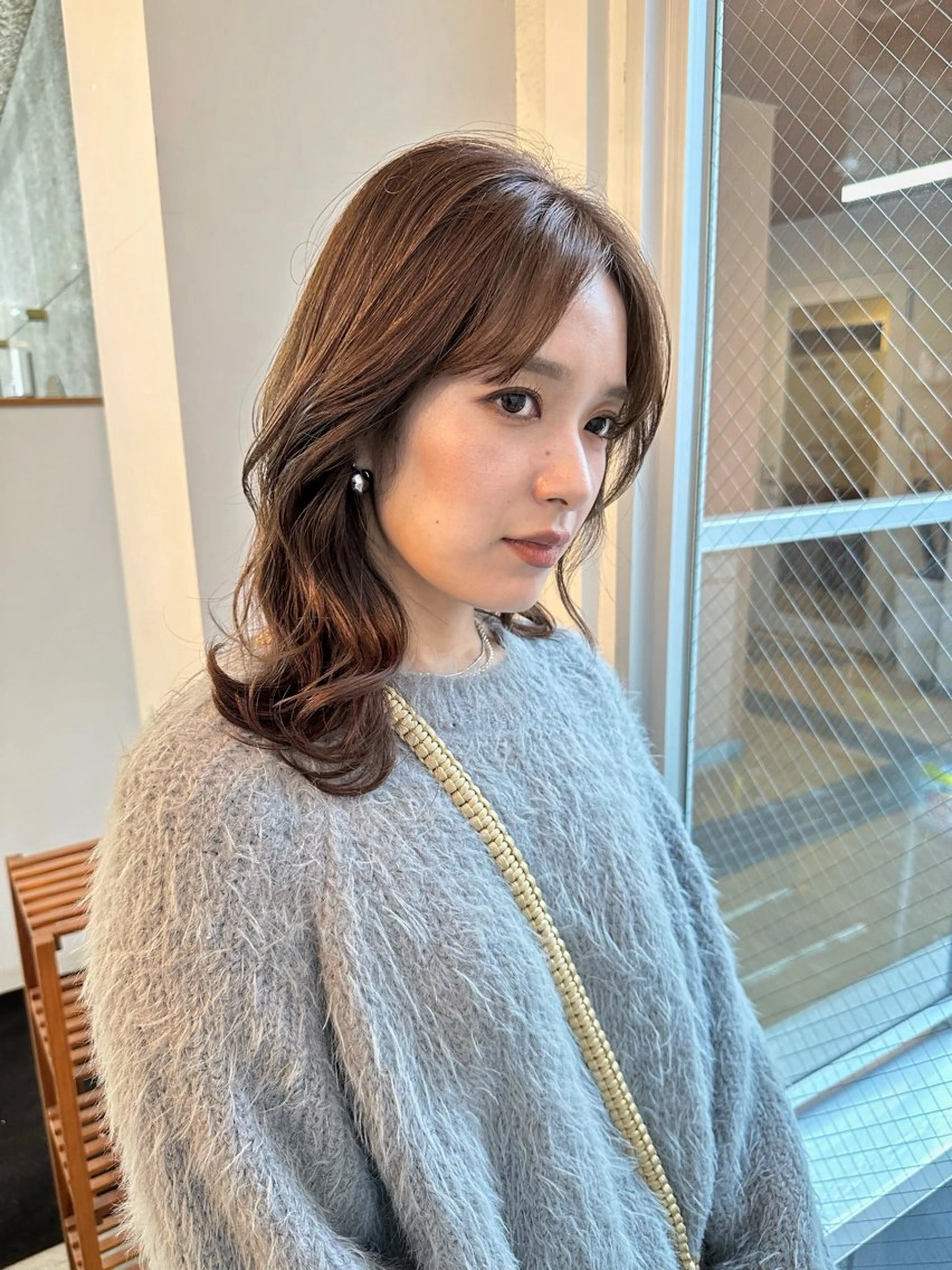 セミロング カラー カット ヘアカラー トリートメント 八谷 将平のヘアスタイル