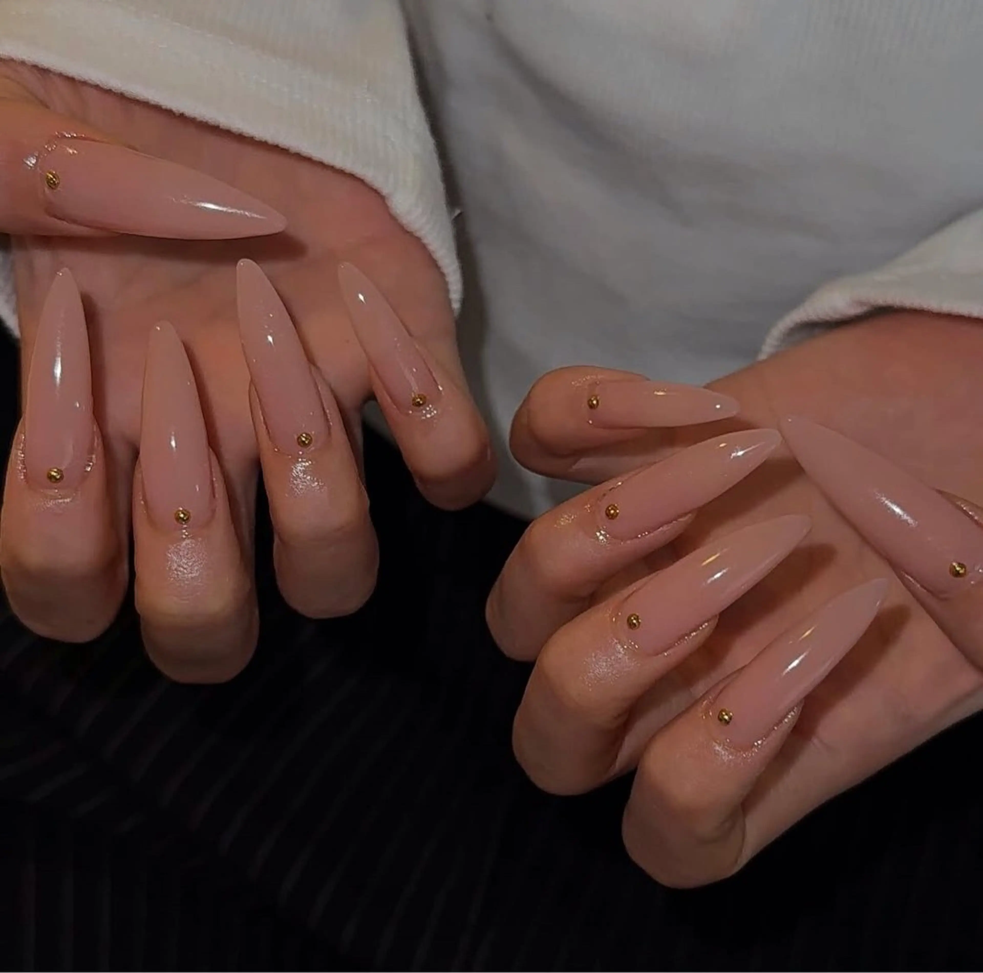 ネイル 長さ出し グラデーション キラキラネイル 韓国ネイル ラメ(グリッター) Chisa Nail Studio所属・チ サのネイルデザイン