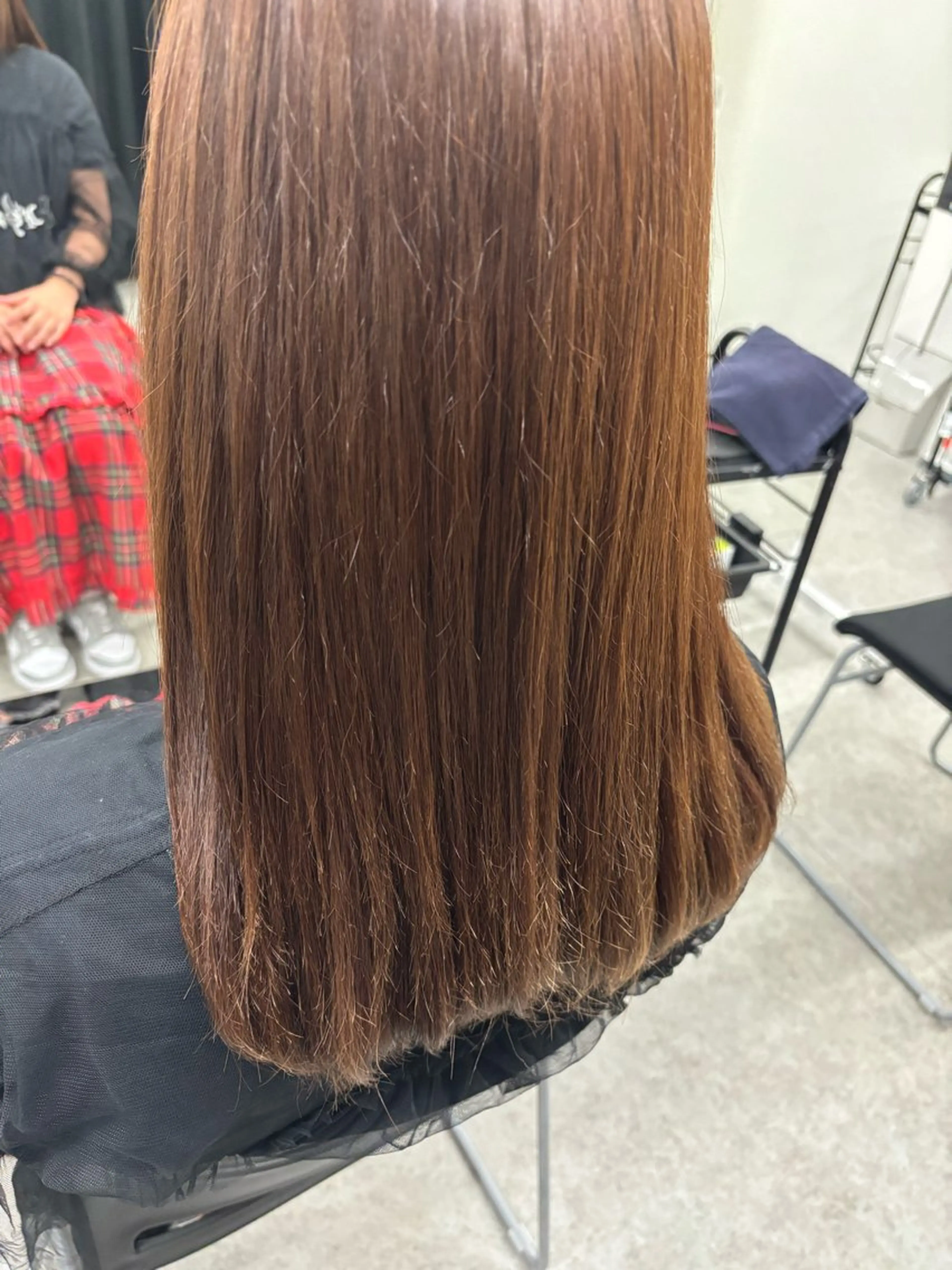 カラー 髪質改善 ヘアカラー トリートメント 🤍Mei🤍赤み消 し透明感ツヤカラーのヘアスタイル
