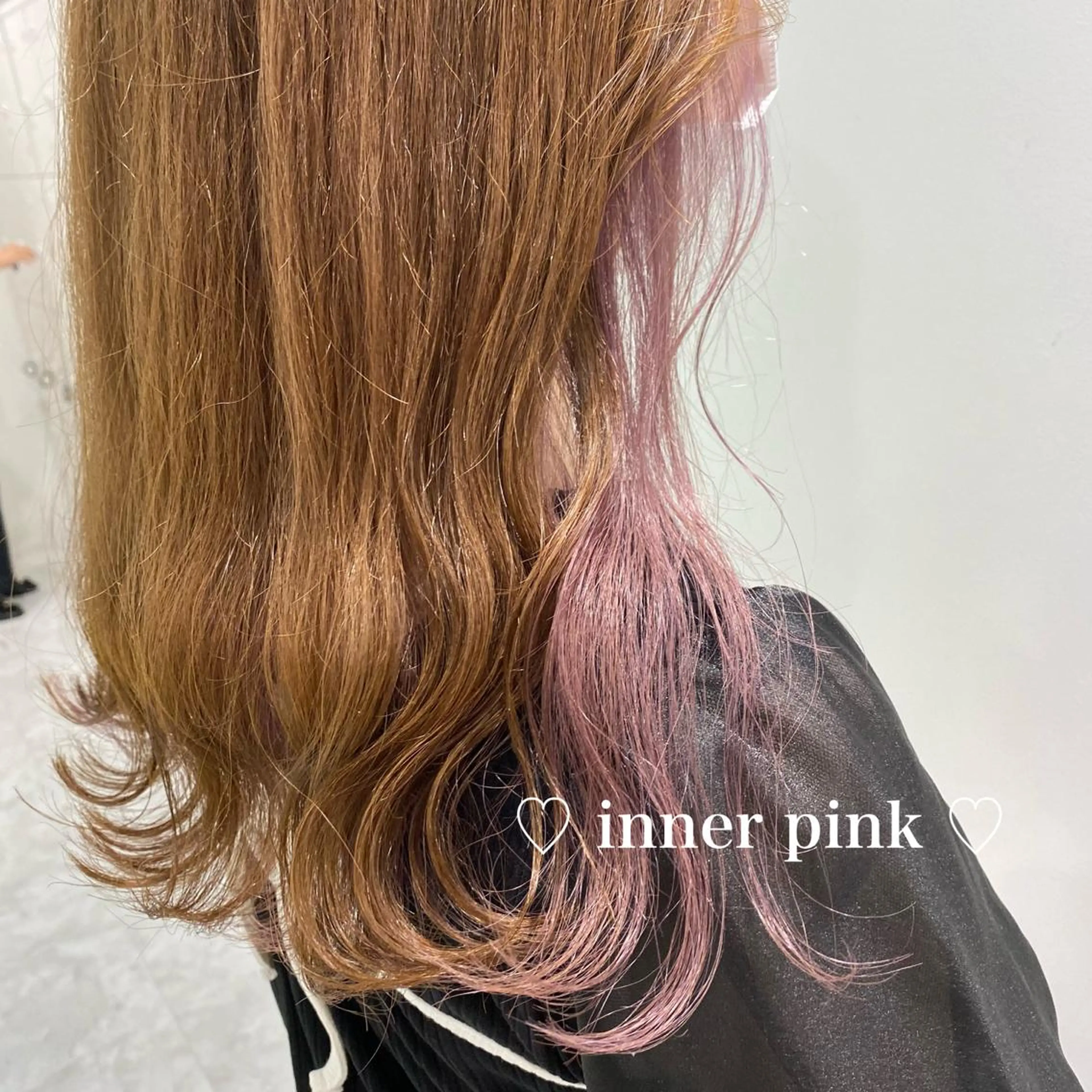 ロング カラー パーマ ヘアアレンジ メンズ ネイル マツエク・マツパ メンズインナーカラー インナーカラー ピンクカラー カラーマツエク ピンク linette所属・🐩推し活🐩 FUTABA🍒のヘアスタイル