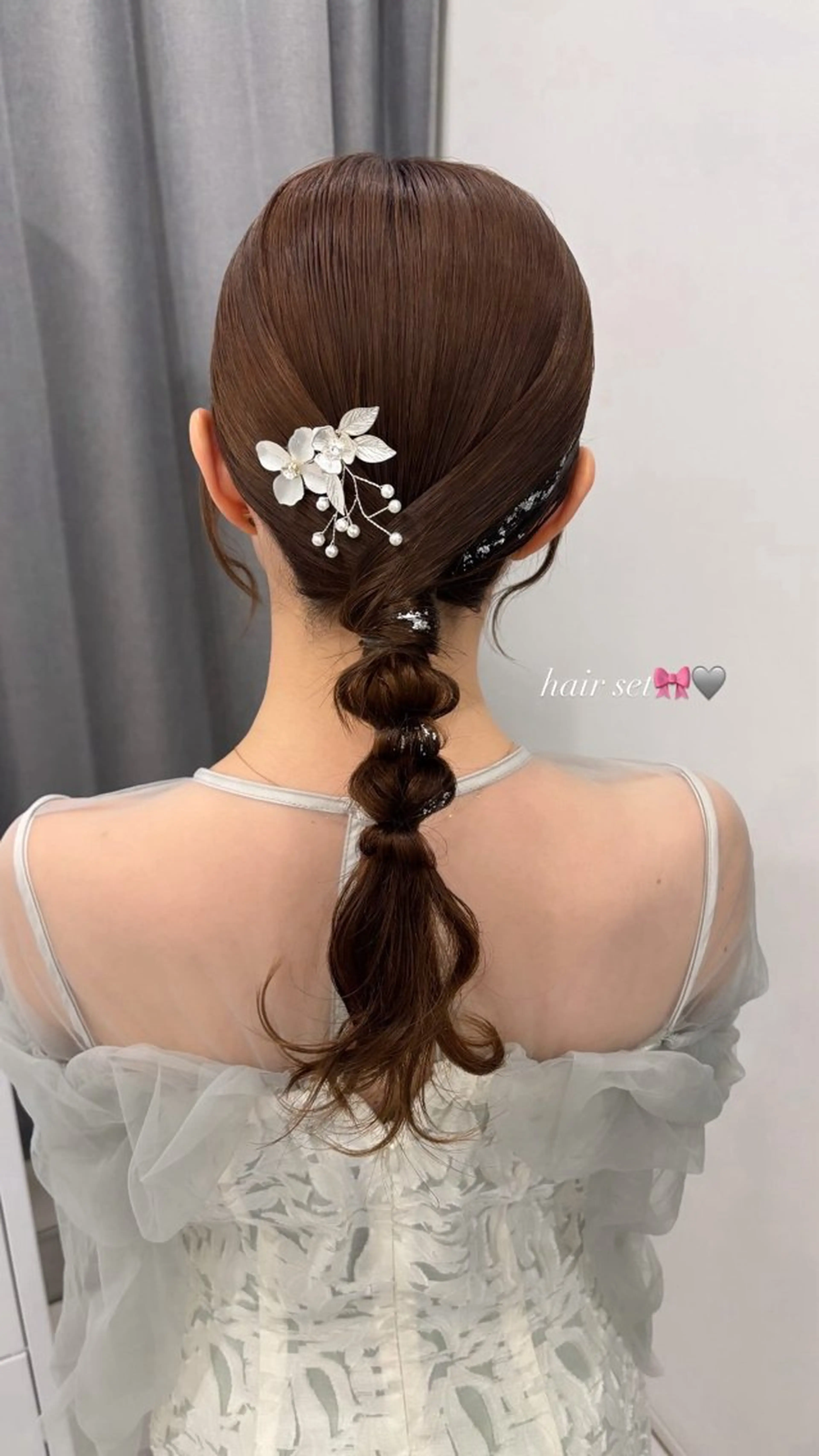ヘアアレンジ 結婚式・ブライダル ヘアセット レイヤーカット🎀 kanaのヘアスタイル