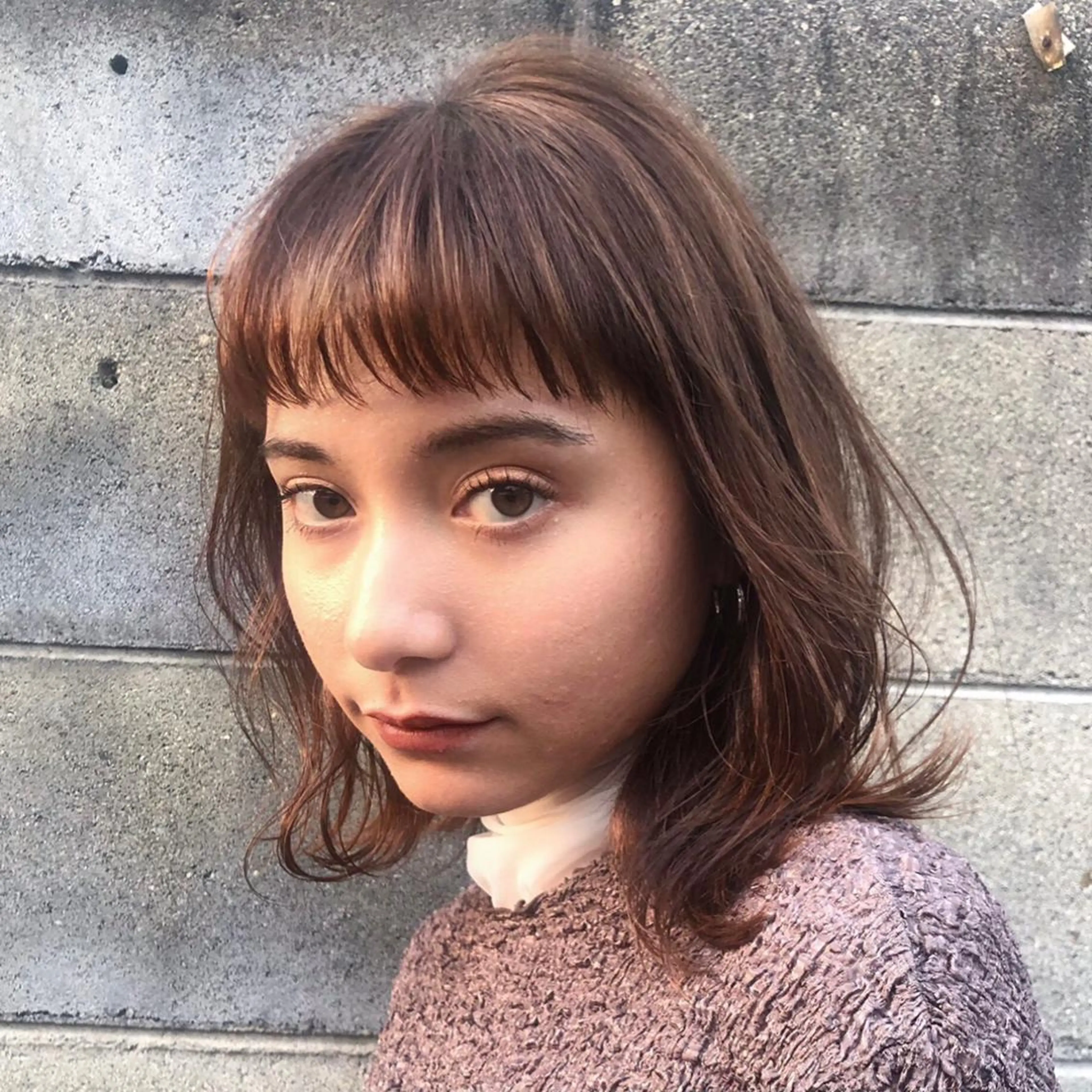 ミディアム カラー レイヤー,ボブ / 彩未のヘアスタイル