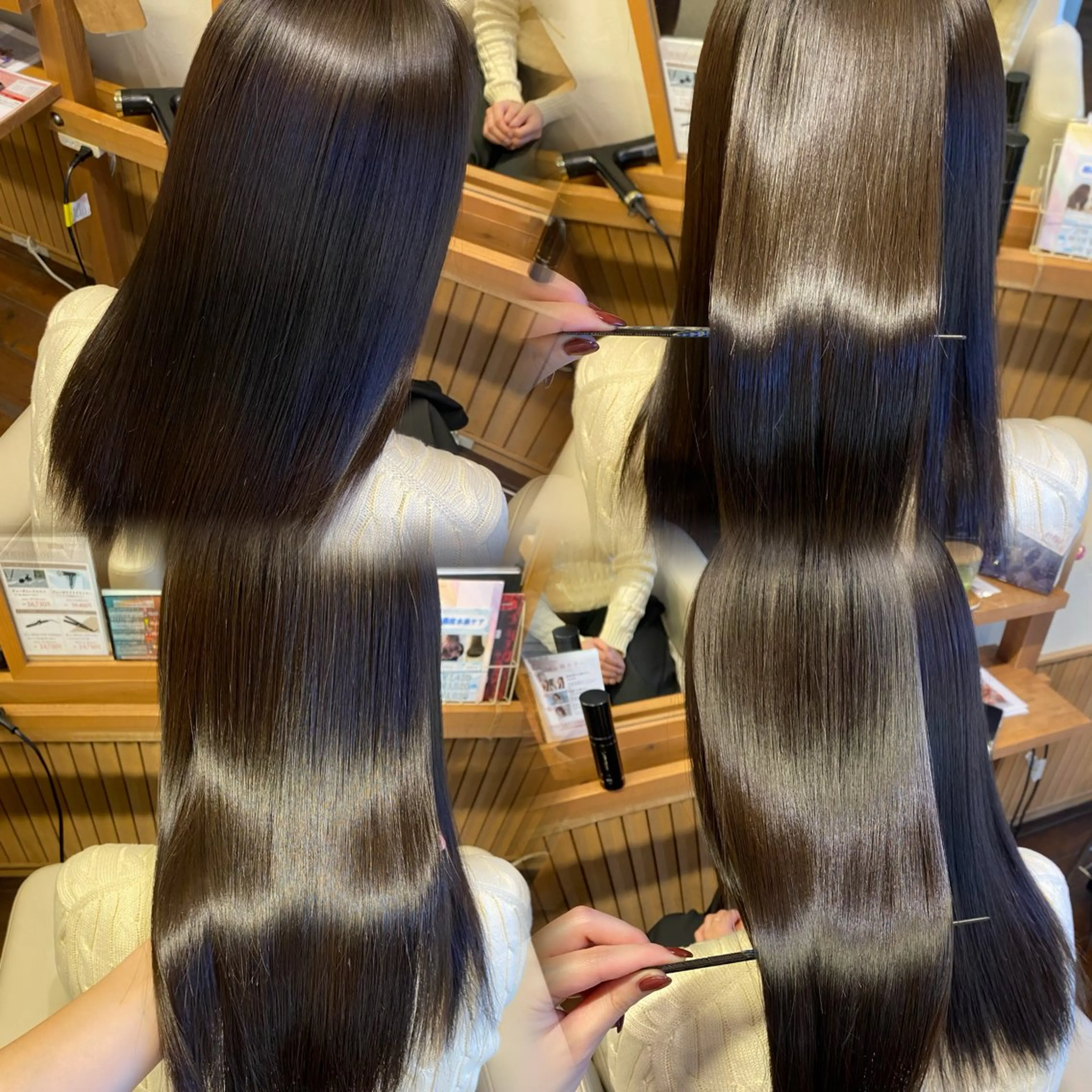 ミディアム カット ヘアカラー トリートメント 透明感カラー/ 小顔カット/ミヅキのヘアスタイル